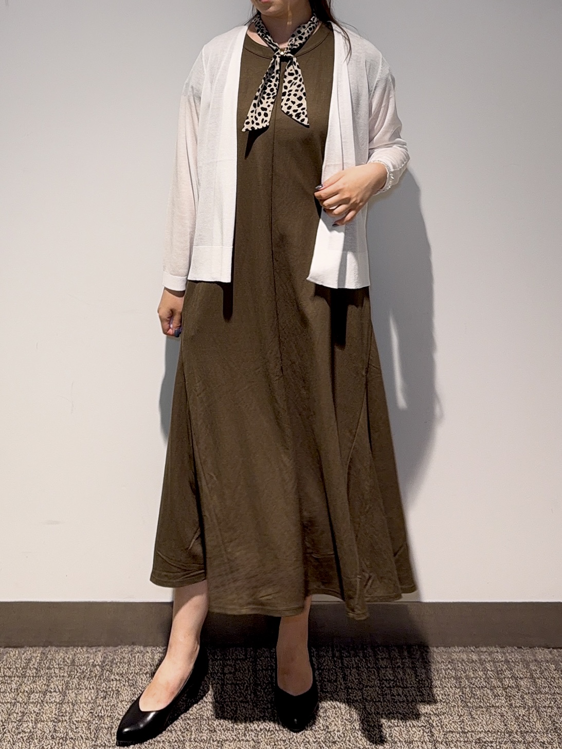 みーさんの「grove｜高評価！【接触冷感／UVカットetc】ベーシックショートカーディガン」を使ったコーディネート