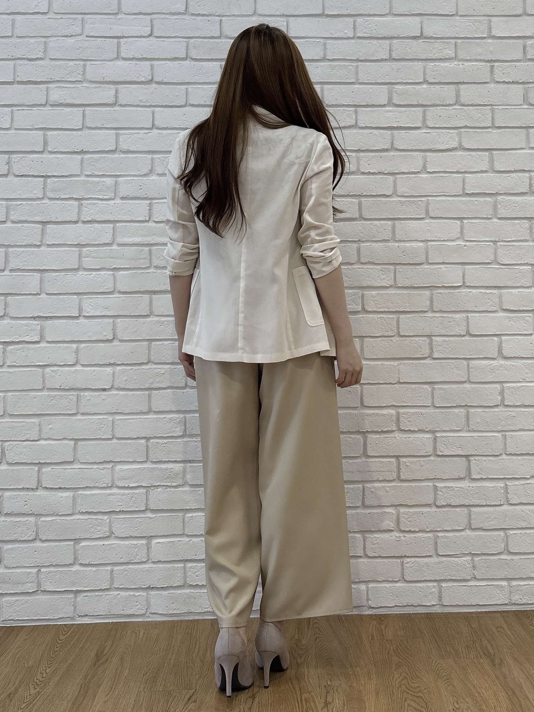 sayaさんの「COUP DE CHANCE｜【手洗い可／日本製】シアーテーラード ジャケット」を使ったコーディネート