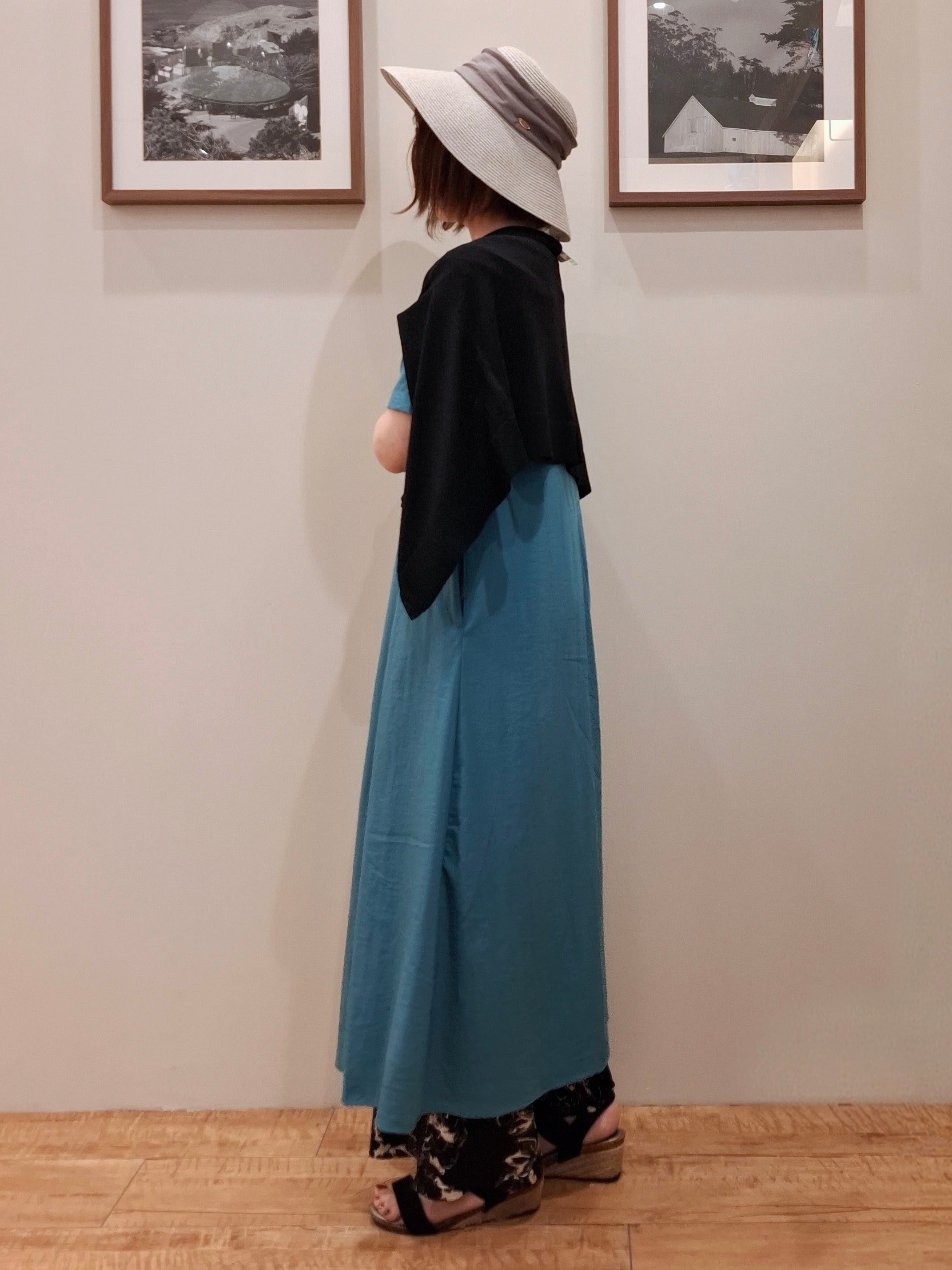まあるさんの「SHOO･LA･RUE｜【S-LL/洗濯機可/セットアップ可】軽凛(かろりん) 切替ワンピース」を使ったコーディネート