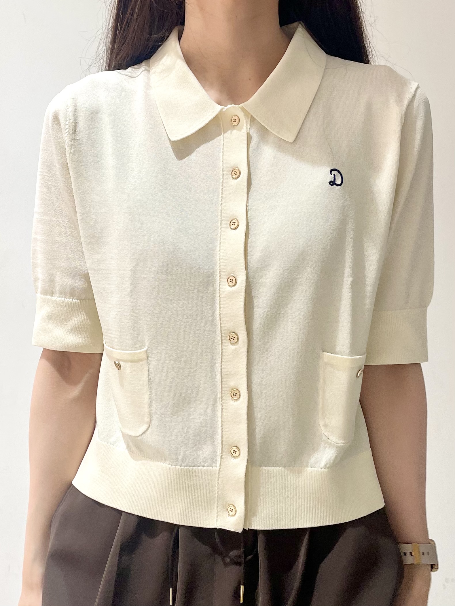 ことさんの「DRESSTERIOR｜【接触冷感／UVカット】クールタッチ シャツカーディガン」を使ったコーディネート