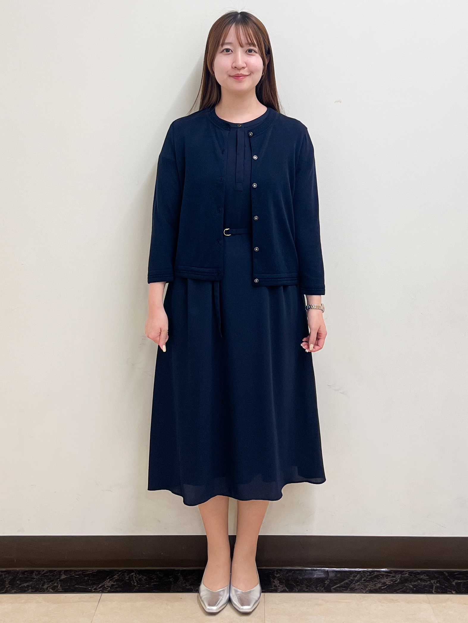 mikikoさんの「Reflect｜七分袖ニットカーディガン」を使ったコーディネート