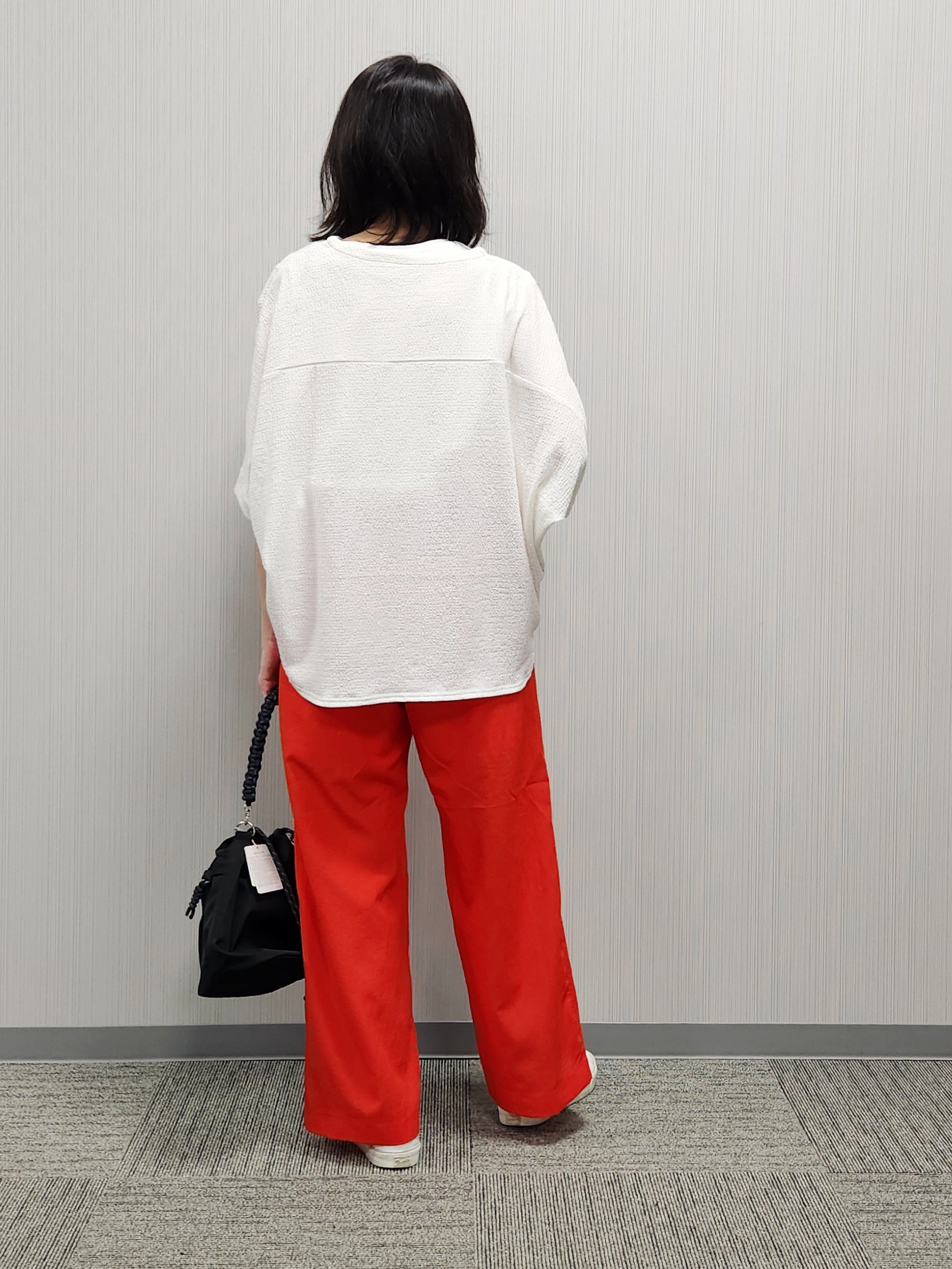 naraさんの「Dessin｜シュリンクジャージ カットソー」を使ったコーディネート