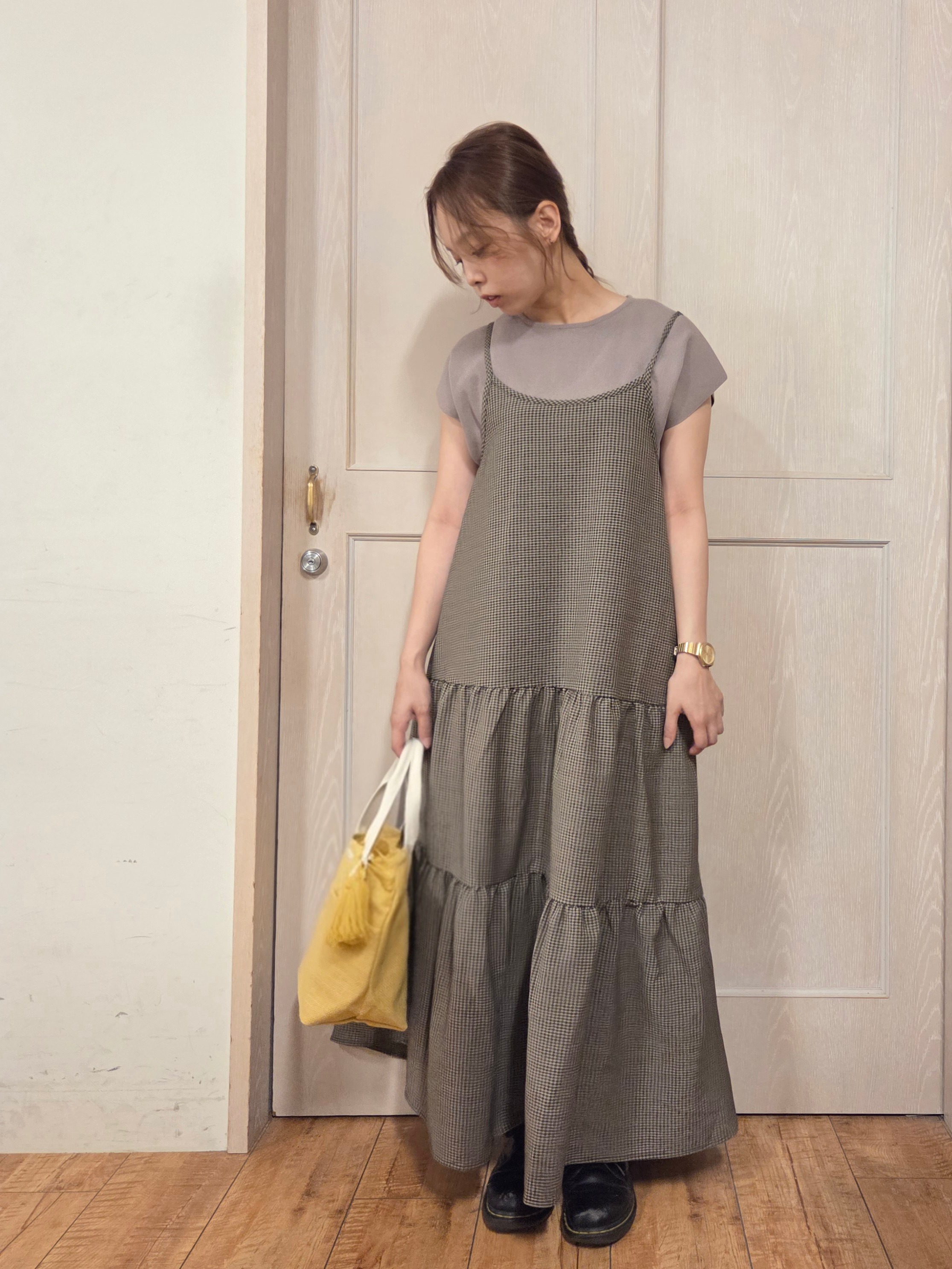 masamiさんの「SHOO･LA･RUE｜【洗濯機可/S-LL】インせず着られる 大人シンプルニット」を使ったコーディネート