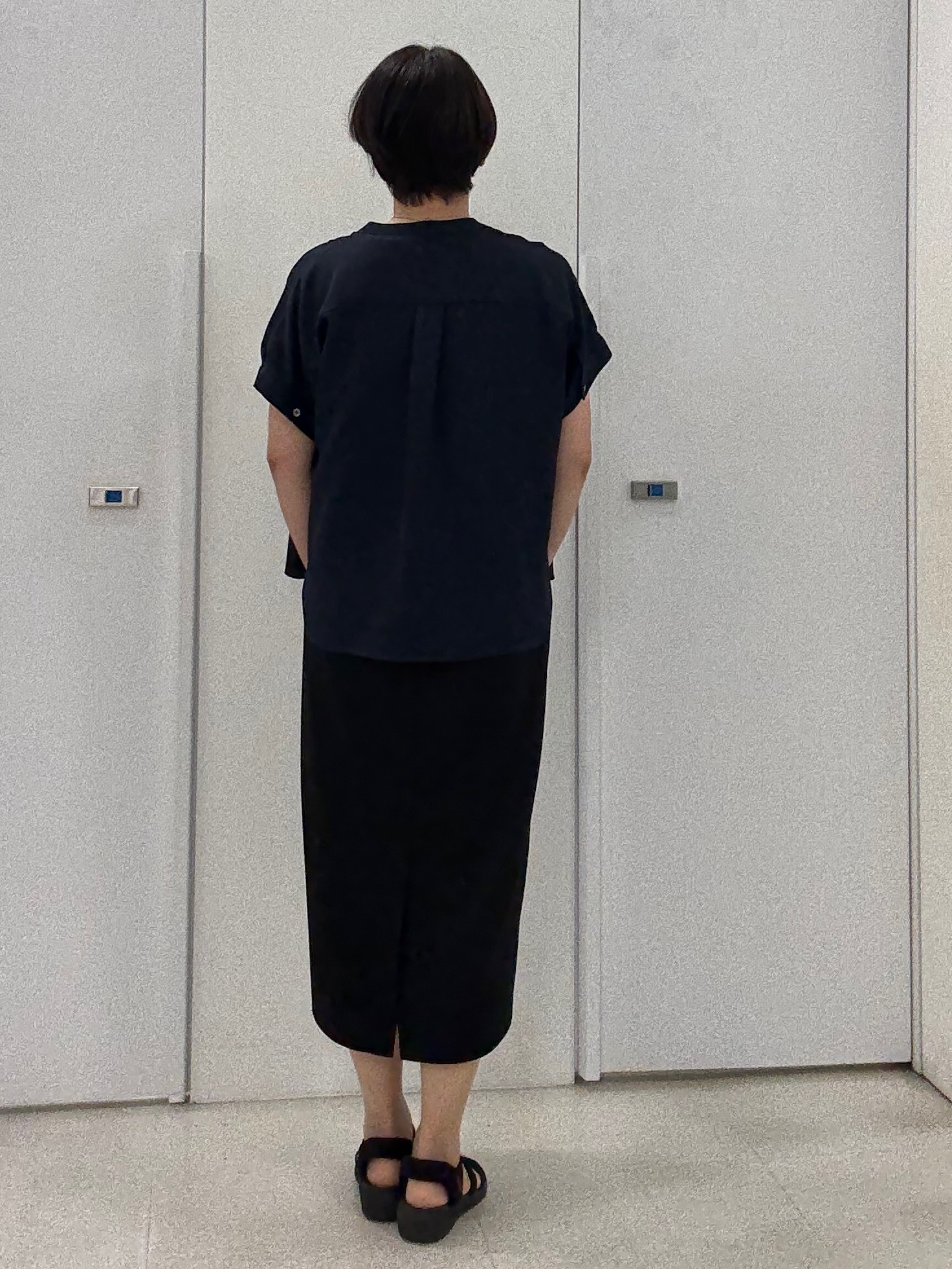 hIさんの「COUP DE CHANCE｜【手洗い可／セットアップ可】ノースリーブロングワンピース」を使ったコーディネート