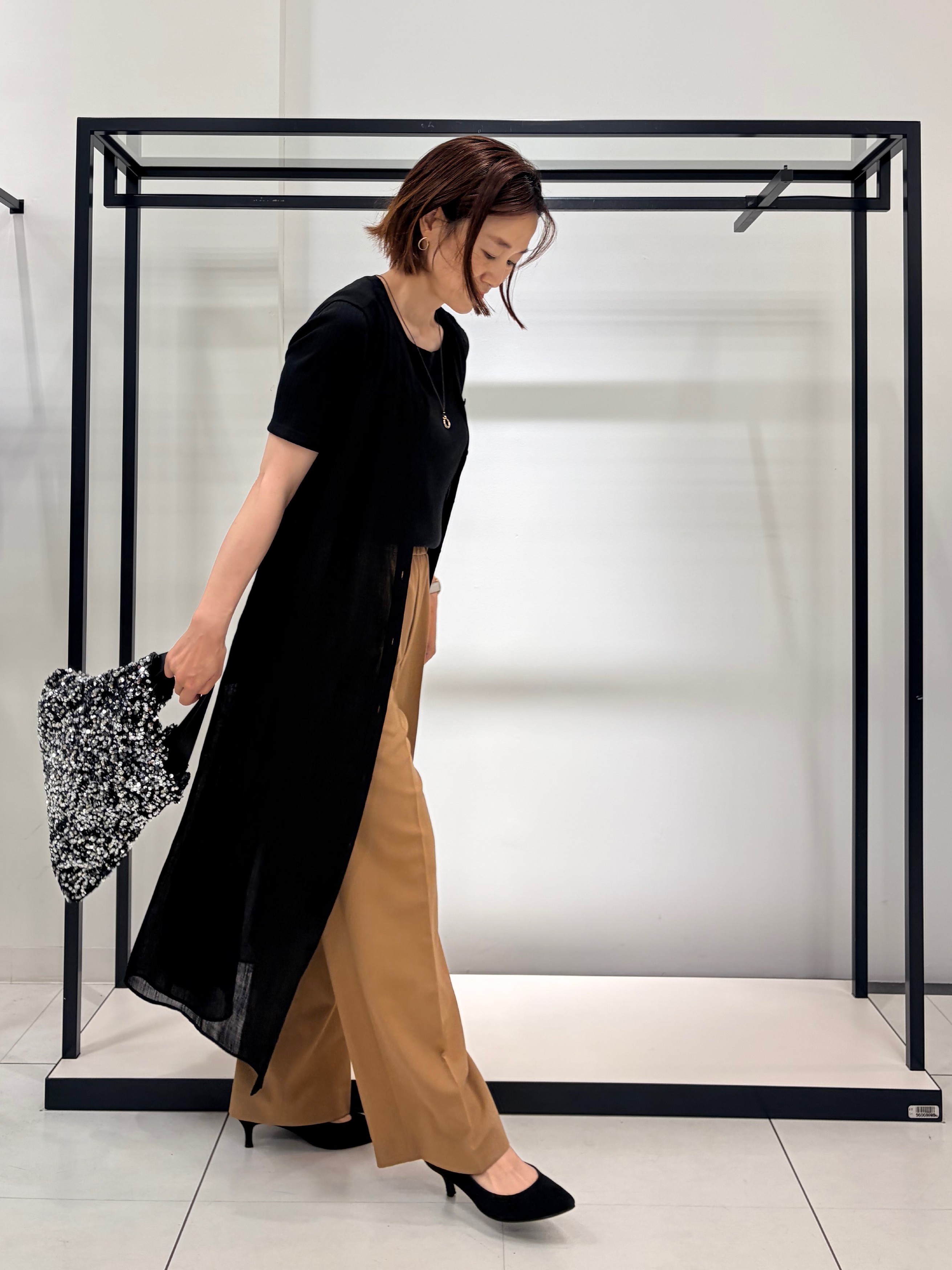 Mikiさんの「UNTITLED｜【二の腕カバー】スクエアネックテレコプルオーバー」を使ったコーディネート