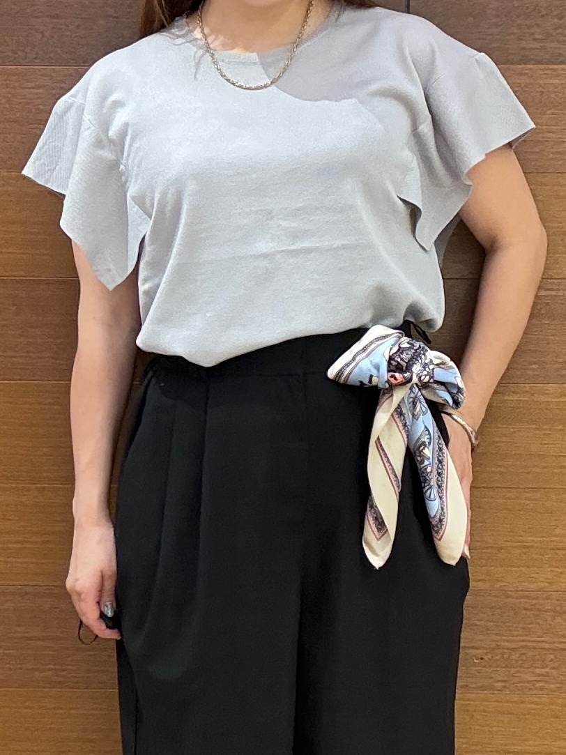 maichiさんの「OPAQUE.CLIP｜『STORY Web7月掲載』ドライタッチラメニット《UV／洗える／6col》」を使ったコーディネート