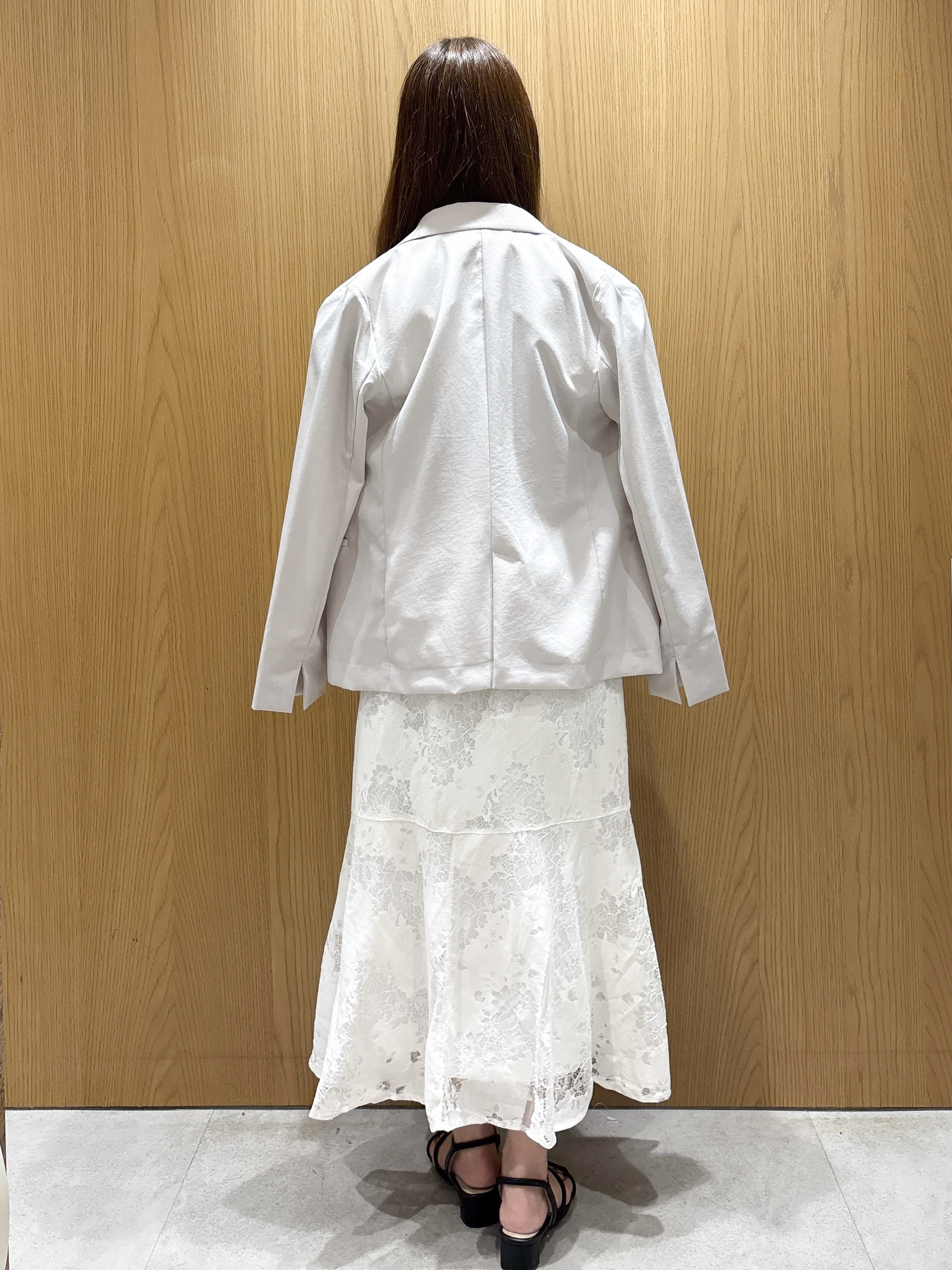 ゆいさんの「index｜《再入荷》ダブルブレストテーラードジャケット【接触冷感／吸水速乾／イージーアイロン／防シワ／洗濯機O」を使ったコーディネート