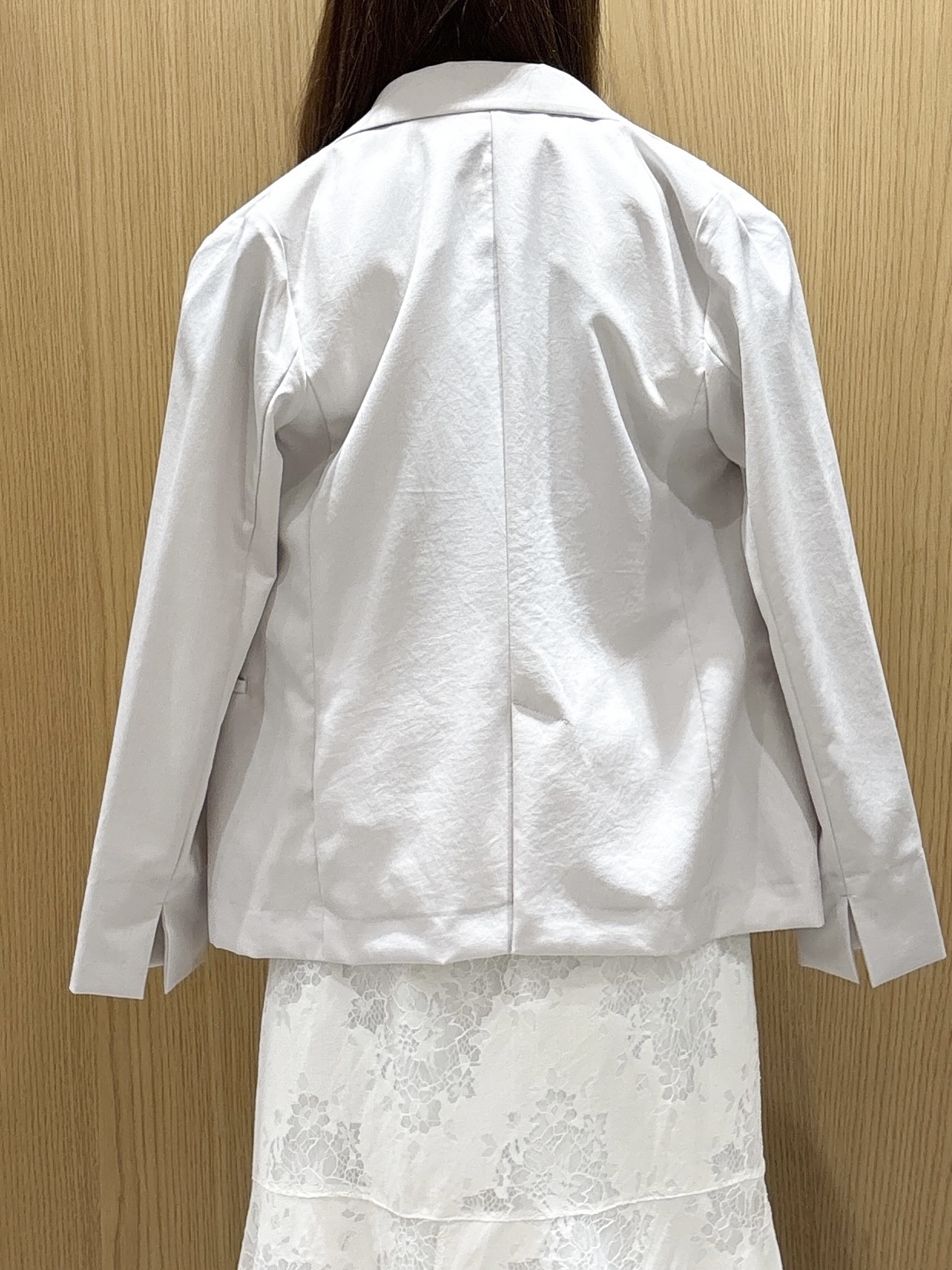 ゆいさんの「index｜《再入荷》ダブルブレストテーラードジャケット【接触冷感／吸水速乾／イージーアイロン／防シワ／洗濯機O」を使ったコーディネート