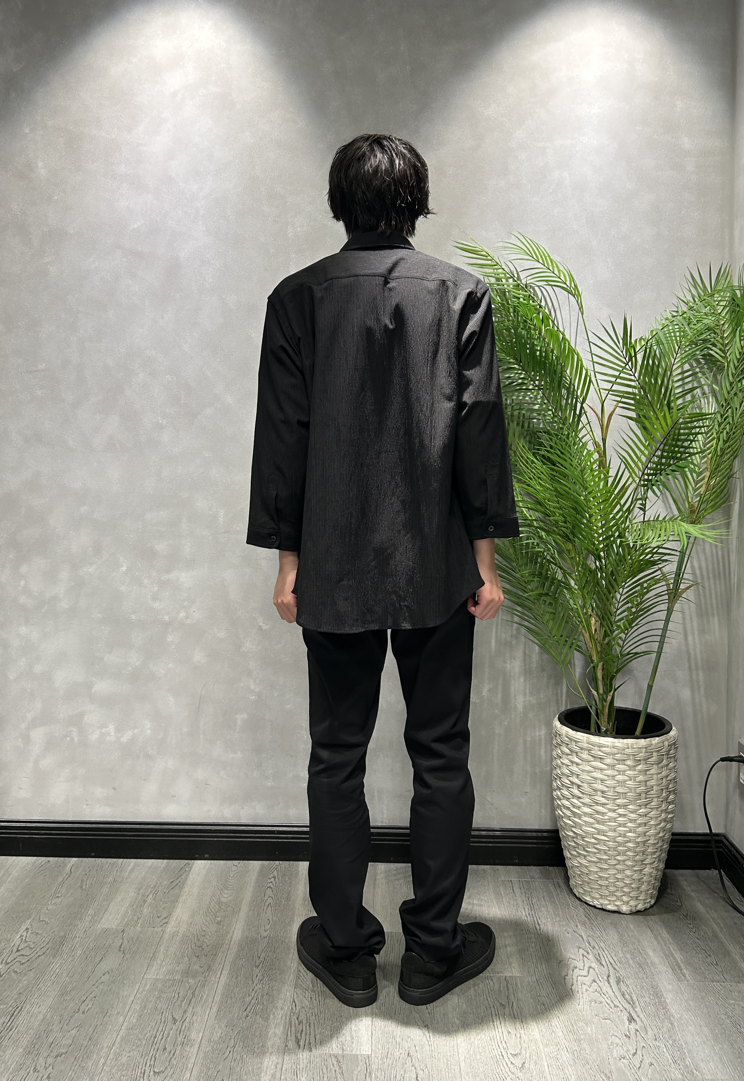 ruiさんの「TAKEO KIKUCHI｜【通気性】トリコットサッカー 7分袖シャツ」を使ったコーディネート