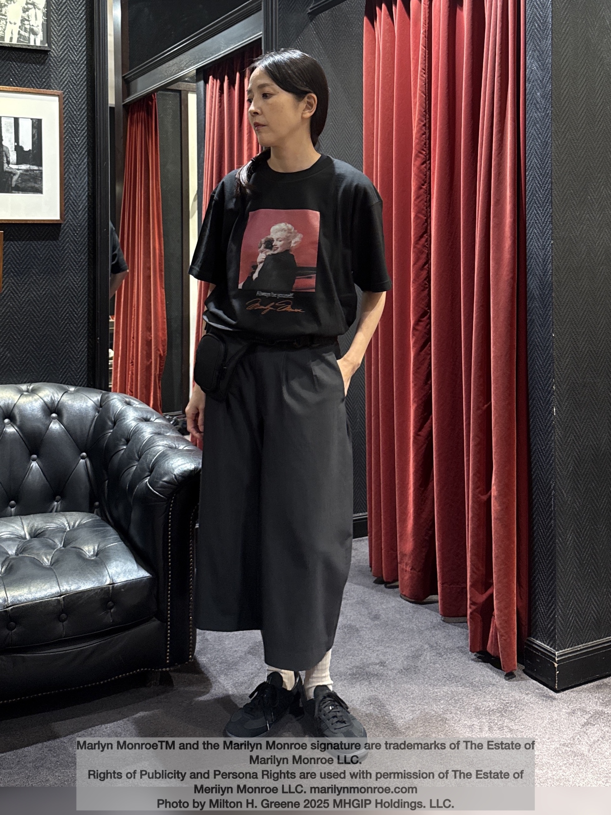 神野（jinno）さんの「TAKEO KIKUCHI｜【別注】マリリン・モンロー/フォトTシャツ」を使ったコーディネート