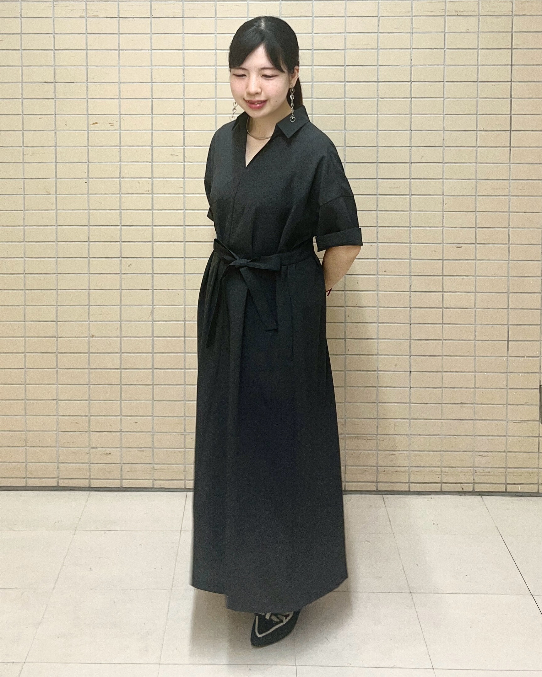 Mitsukiさんの「UNTITLED｜【初秋も活躍/UVカット/接触冷感】エアリークールワンピース」を使ったコーディネート