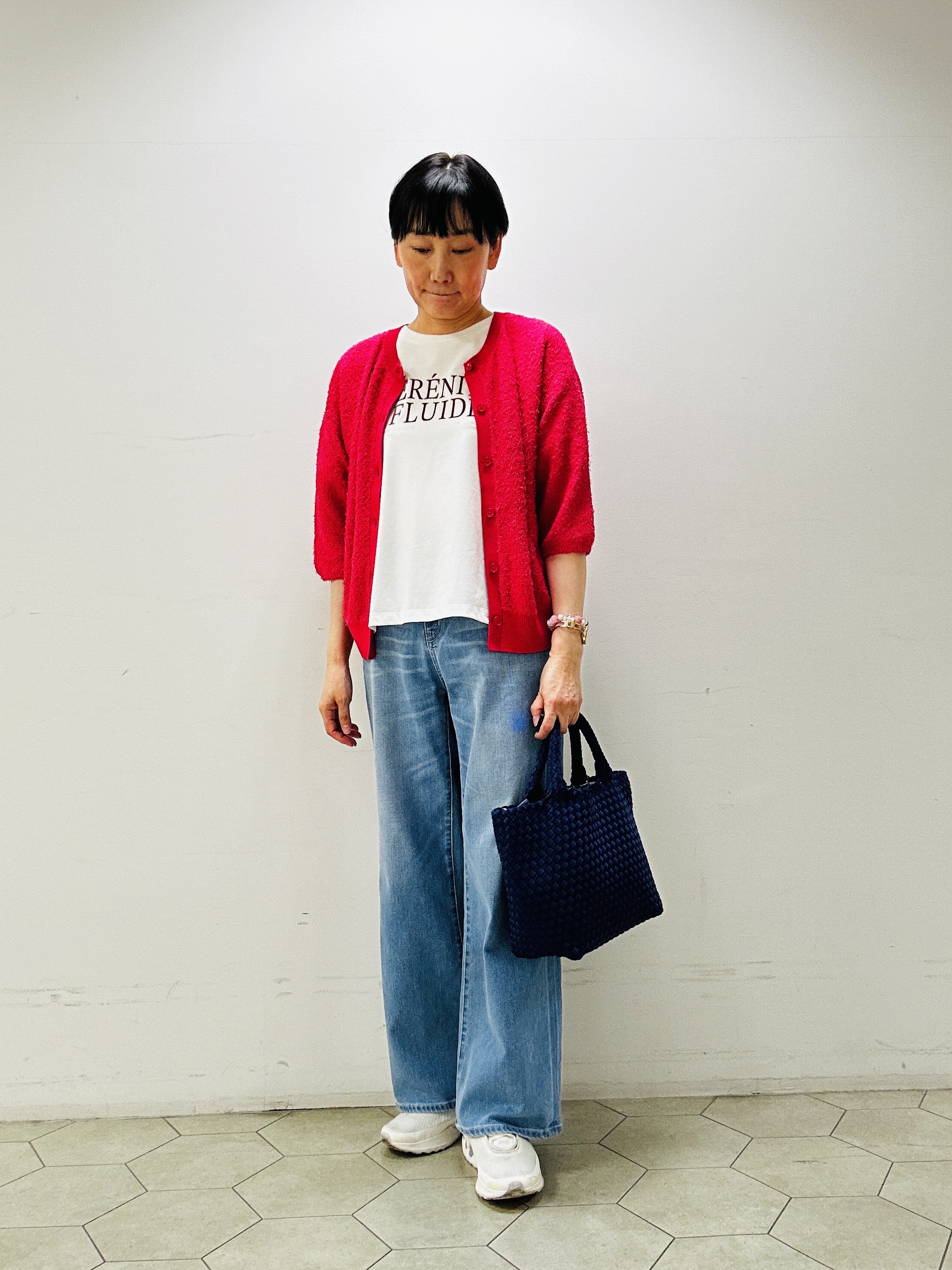 naoさんの「UNTITLED｜【ジャケットライク/前後2WAY】コットン混カールプルオーバー」を使ったコーディネート