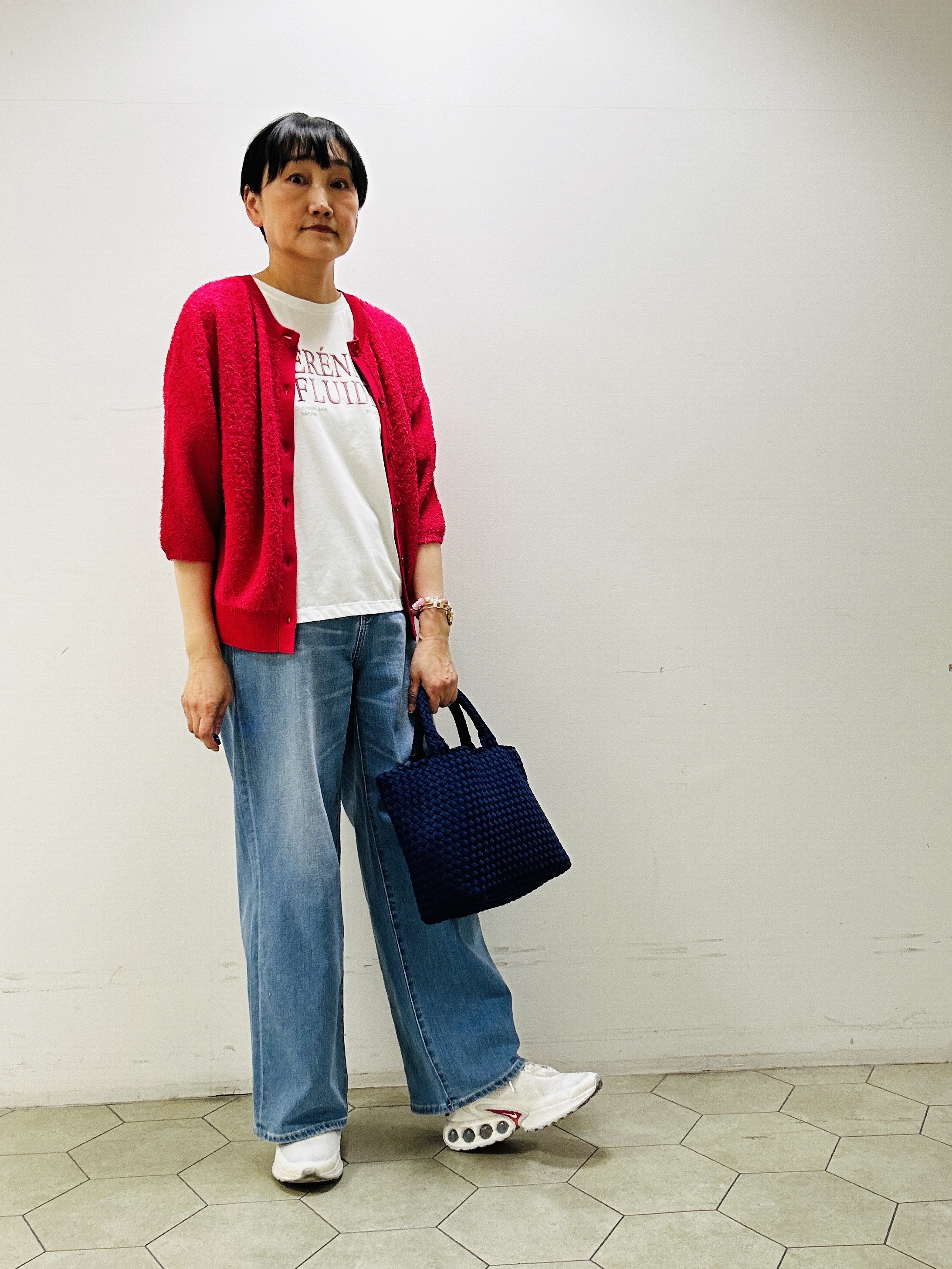 naoさんの「UNTITLED｜【ジャケットライク/前後2WAY】コットン混カールプルオーバー」を使ったコーディネート