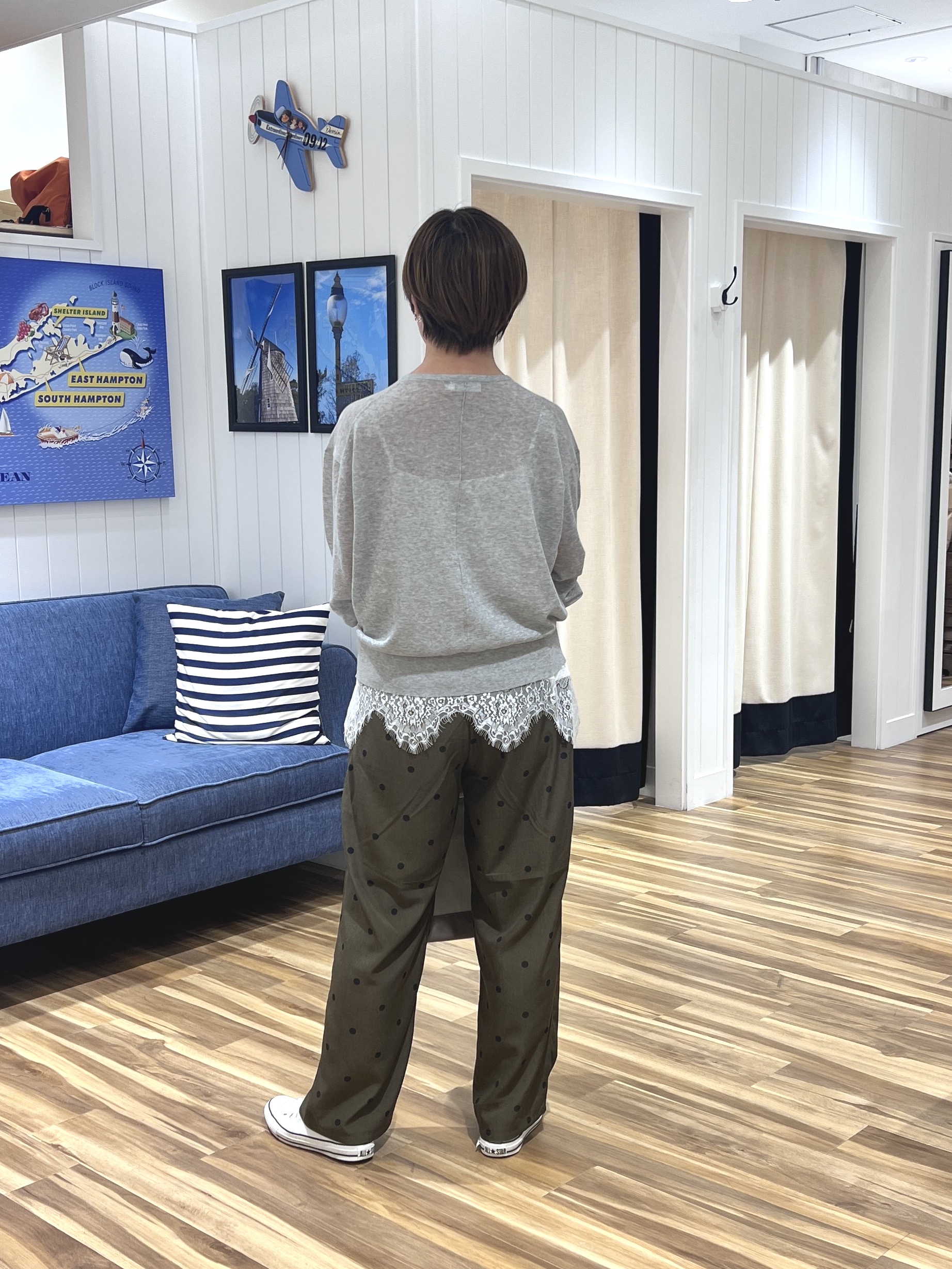haruさんの「Dessin｜ペーパータッチ クルーネックカーディガン」を使ったコーディネート