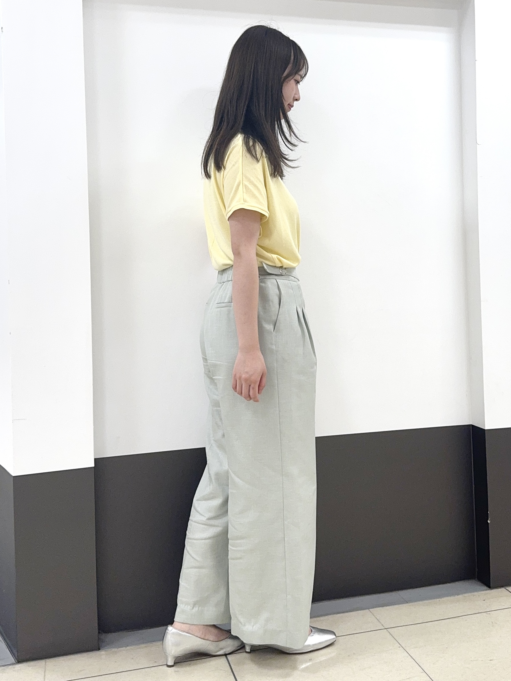 Nrinさんの「Reflect｜【二の腕カバー／手洗い可】ネックレース フレンチスリーブニット」を使ったコーディネート