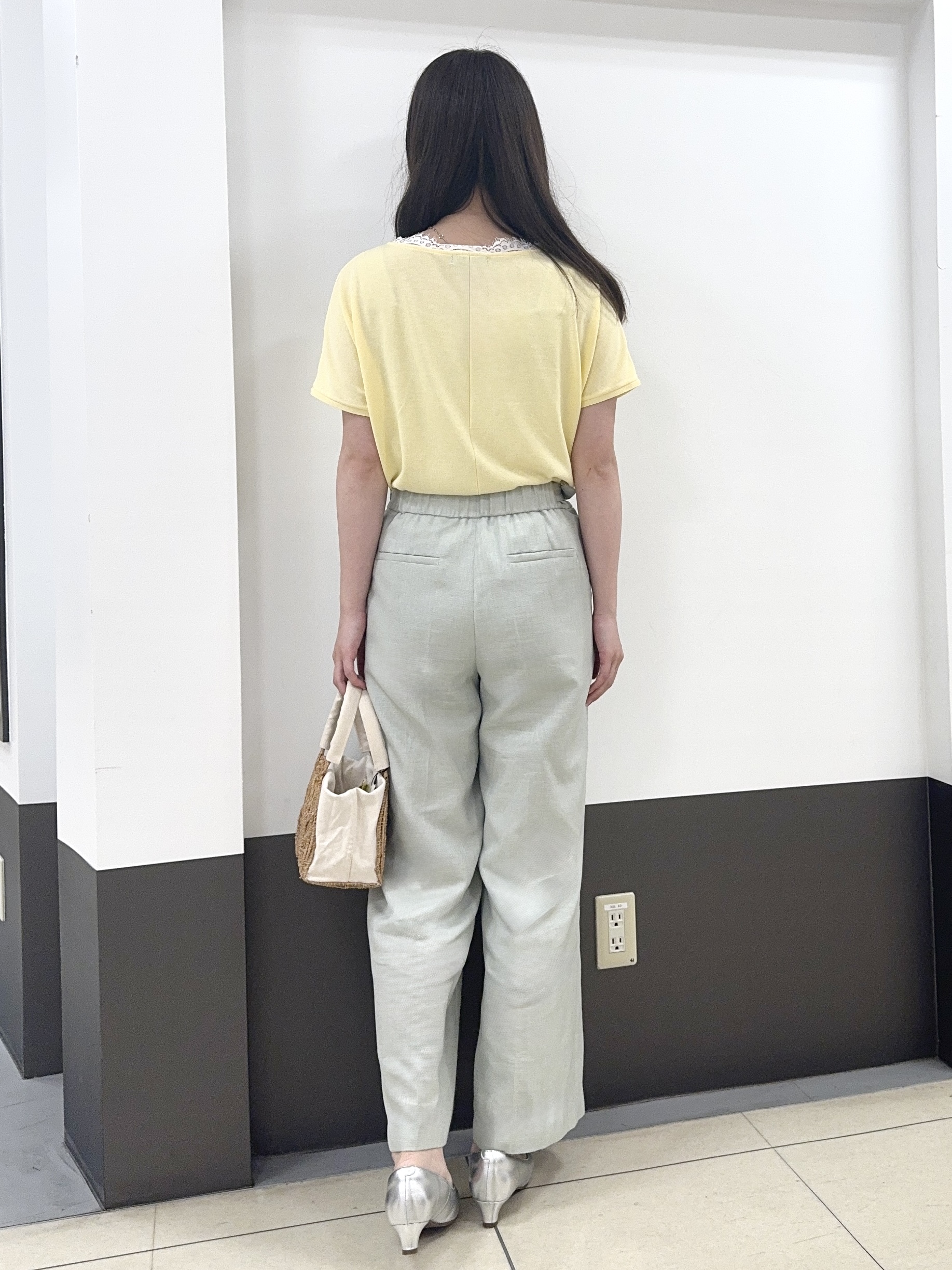 Nrinさんの「Reflect｜【二の腕カバー／手洗い可】ネックレース フレンチスリーブニット」を使ったコーディネート
