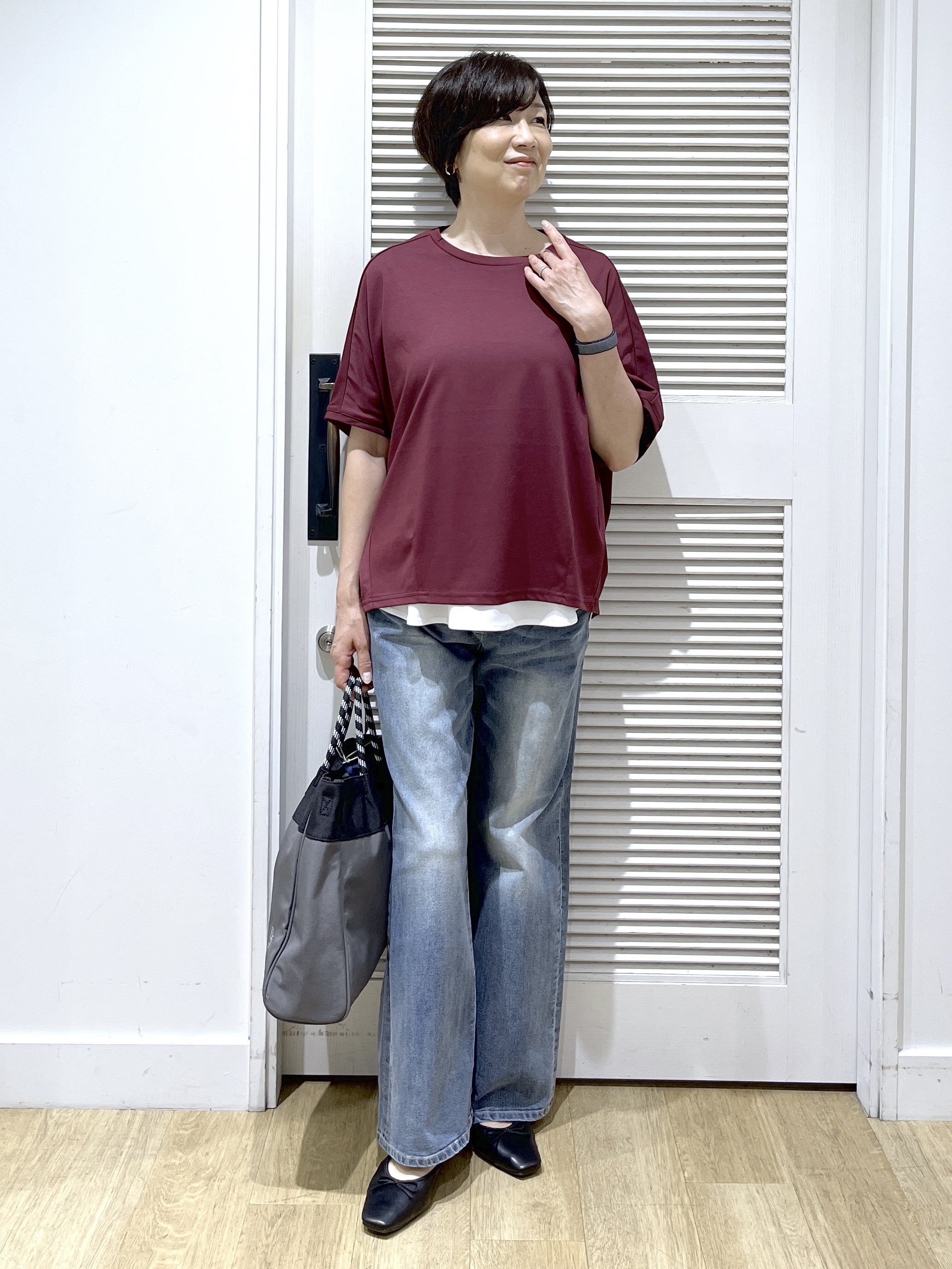 Miyazakiさんの「Dessin｜【洗える】ジョーゼットノースリーブ」を使ったコーディネート