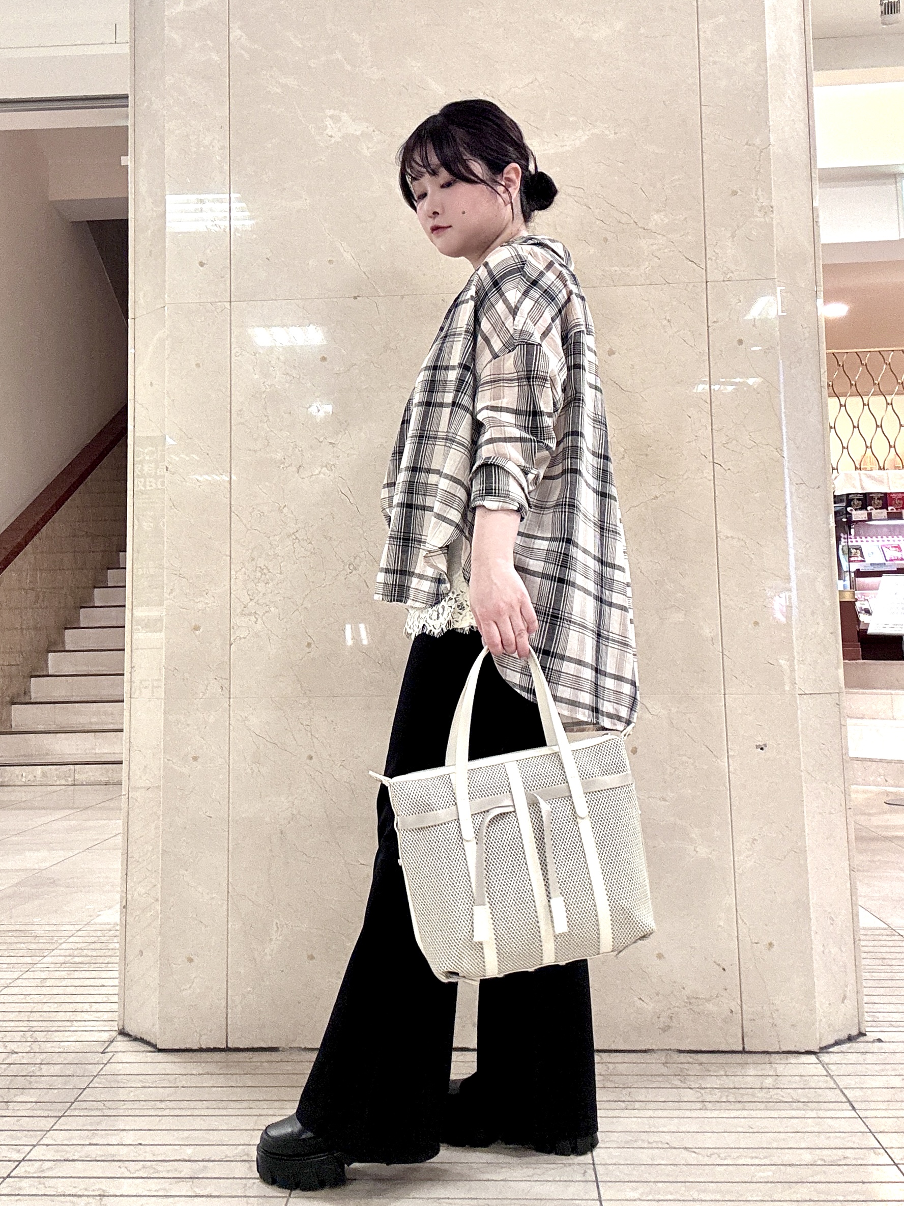 mさんの「HIROKO HAYASHI｜PANIER（パニエ）ボストンバッグ」を使ったコーディネート