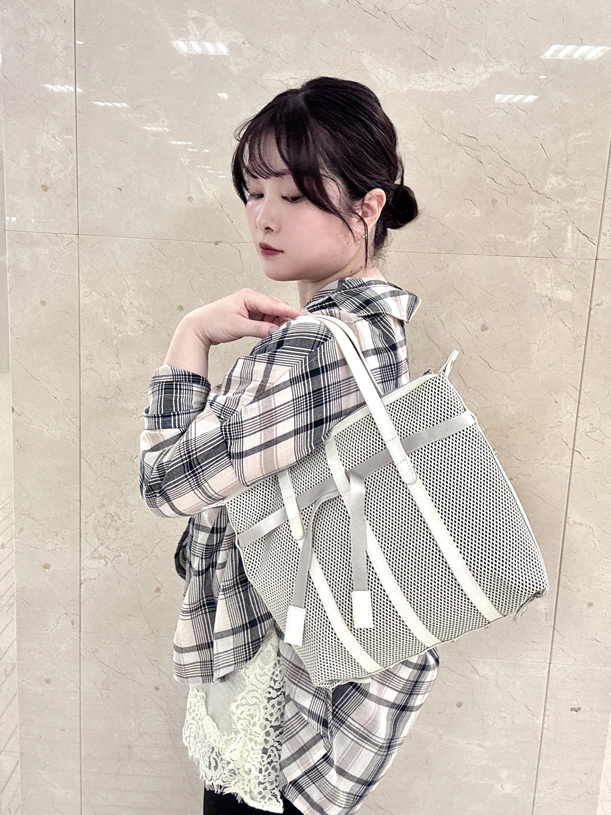 mさんの「HIROKO HAYASHI｜PANIER（パニエ）ボストンバッグ」を使ったコーディネート