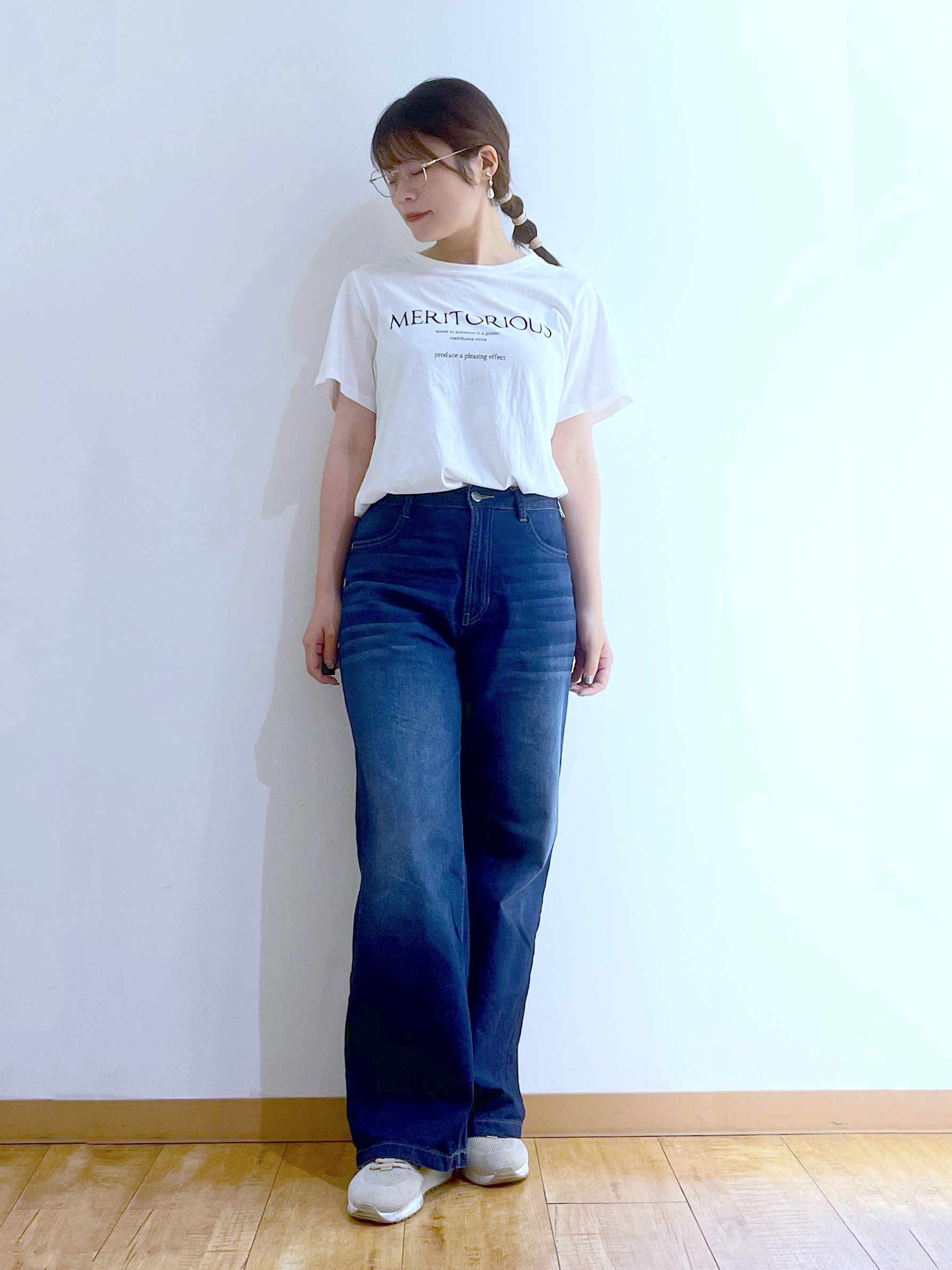 かのさんの「SHOO･LA･RUE｜【UV/体型カバー】冷房や朝晩の冷え込み対策にも さらとろ5分袖カーディガン」を使ったコーディネート