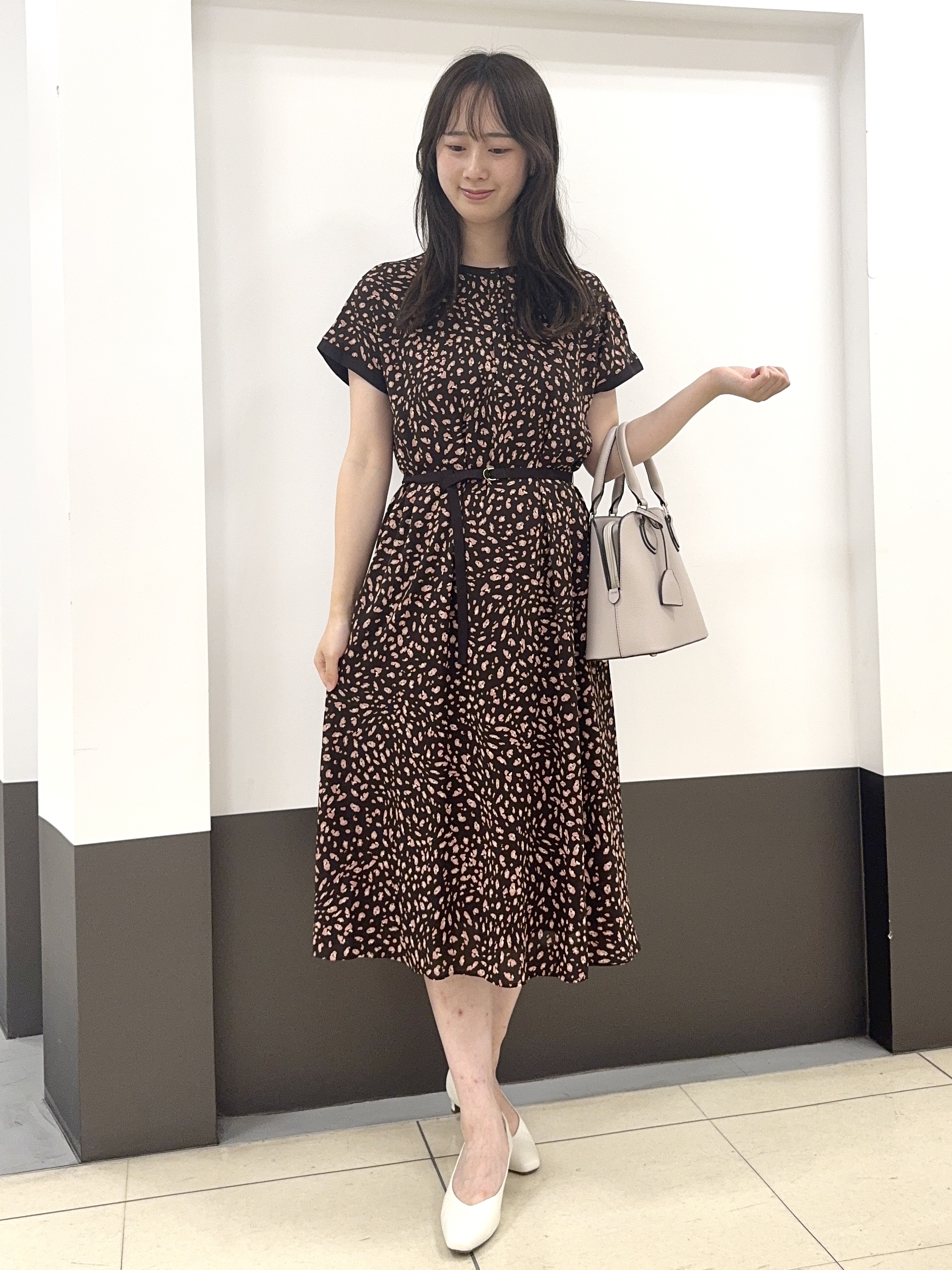 Nrinさんの「Reflect｜【手洗い可】プリント柄ワンピース」を使ったコーディネート