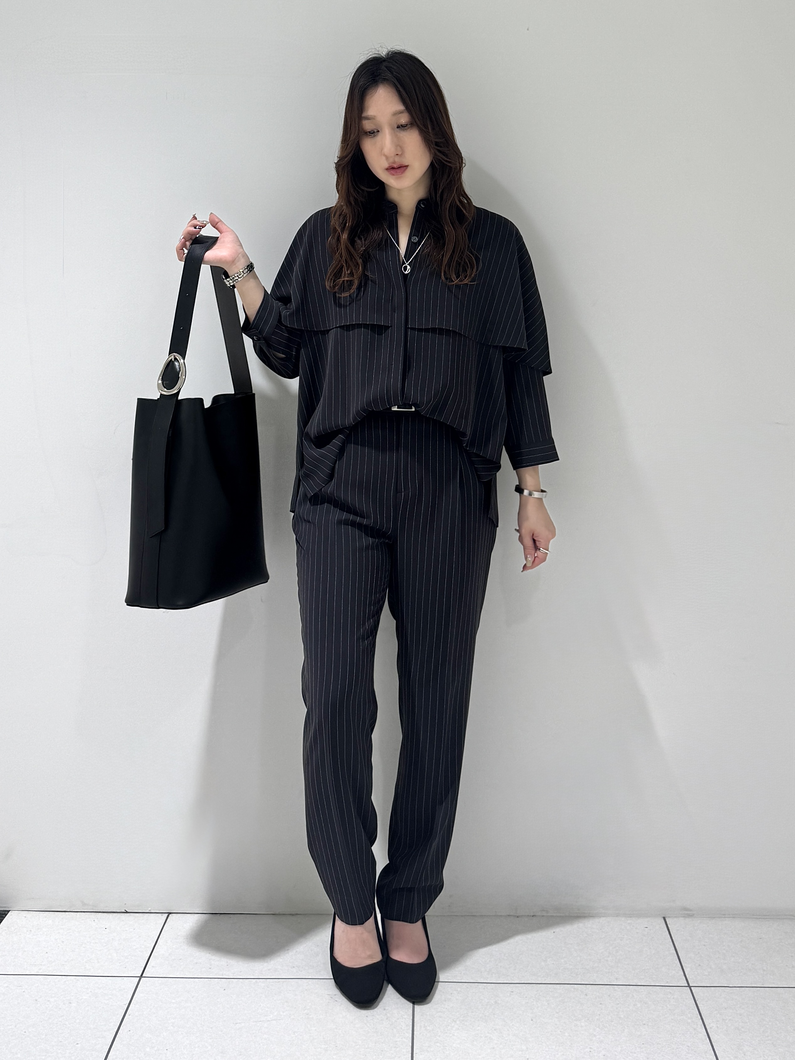 そんさんの「INDIVI｜【初秋/UVケア/着る日傘】ダブルジャケット」を使ったコーディネート