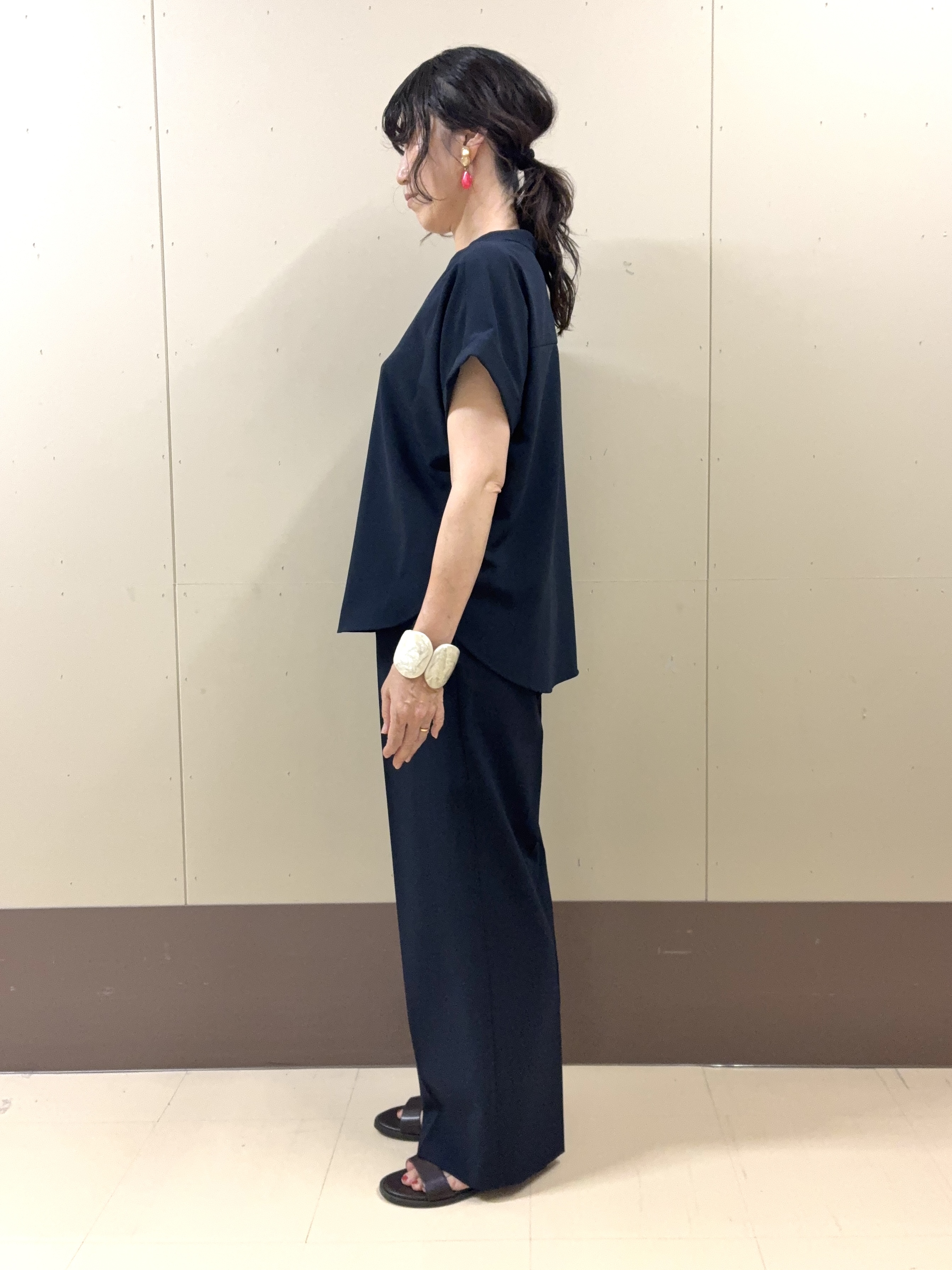 Noriさんの「UNTITLED｜【セットアップ可/UVカット】エアリークールブラウス」を使ったコーディネート