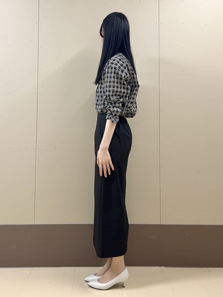 sechiさんの「UNTITLED｜シアーチェックシャツブラウス」を使ったコーディネート