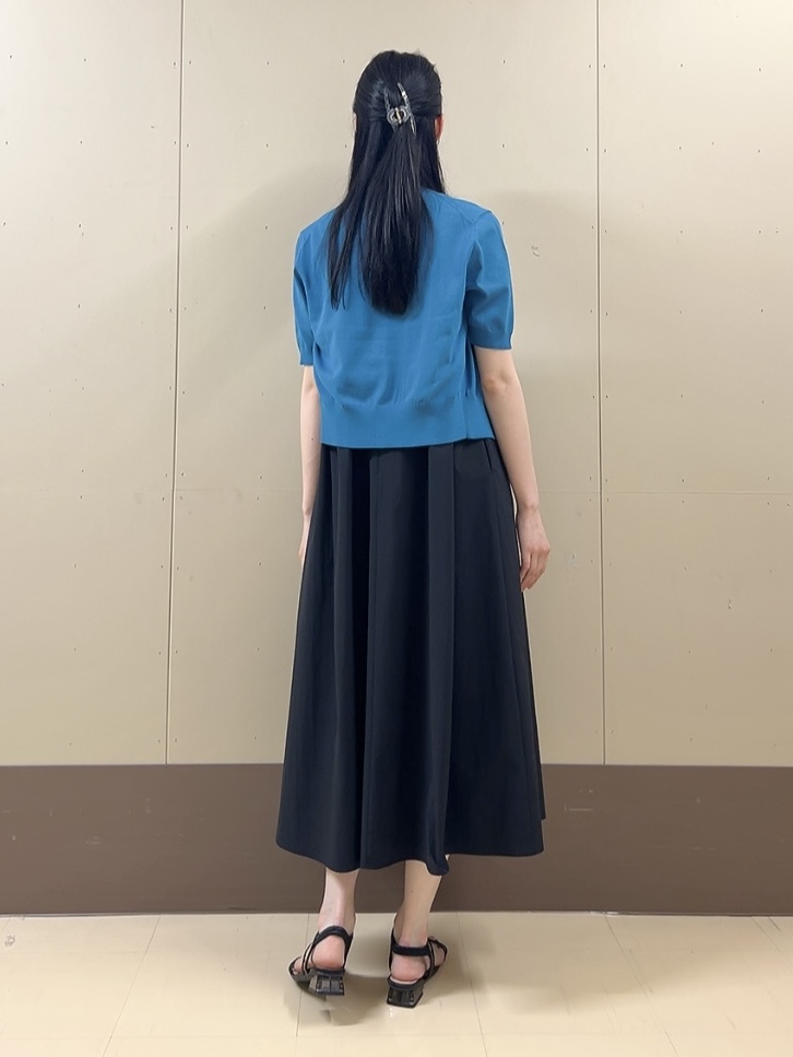 sechiさんの「UNTITLED｜【すっきり秋羽織り/前開きボタン】ドライタッチ5分袖カーディガン」を使ったコーディネート