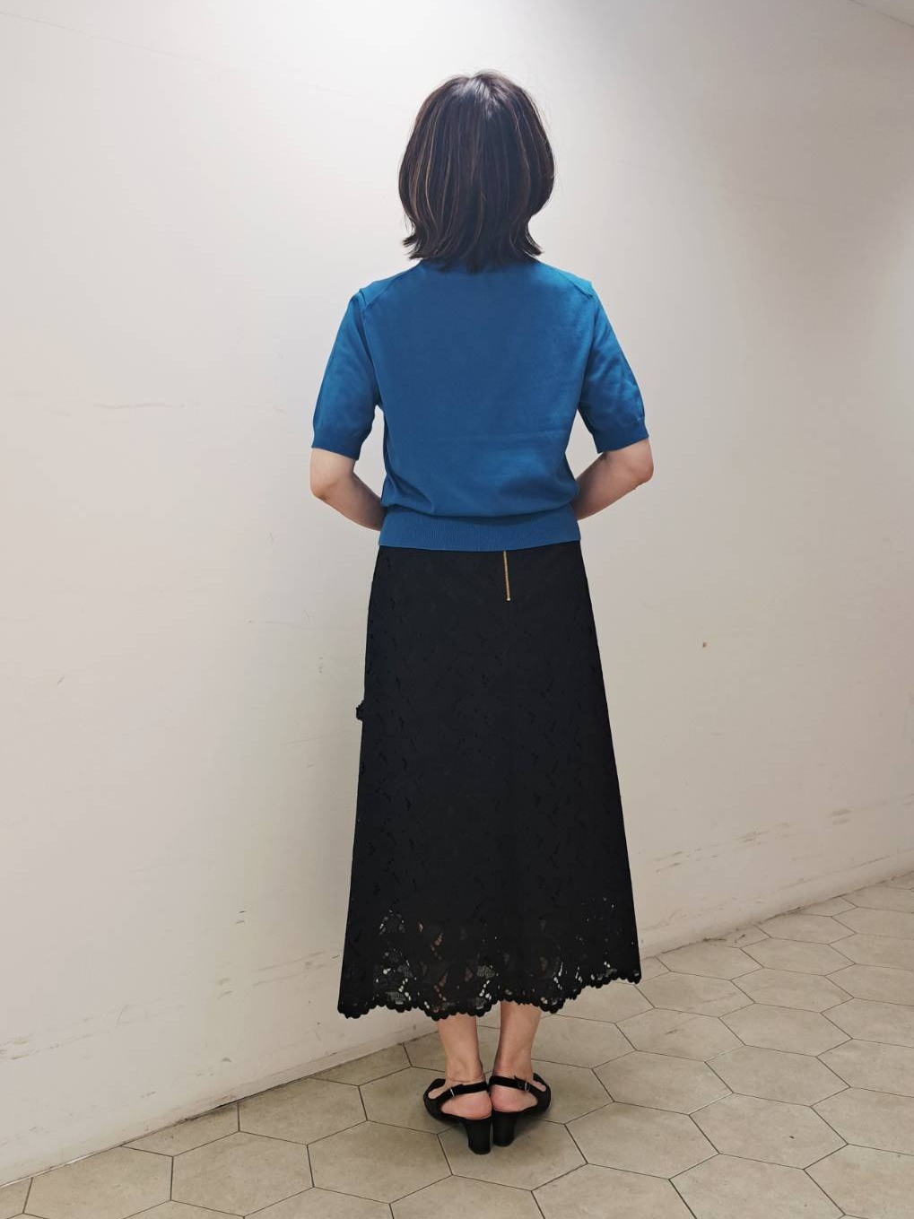姉さんさんの「UNTITLED｜【すっきり秋羽織り/前開きボタン】ドライタッチ5分袖カーディガン」を使ったコーディネート