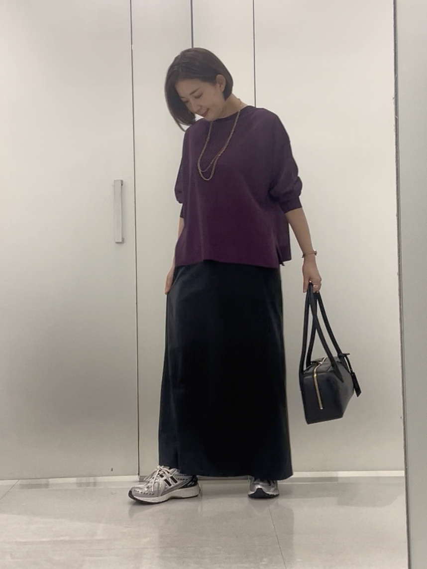 まどかさんの「UNTITLED｜【アンサンブル可/秋羽織り/シアー】前後2WAYカーディガン」を使ったコーディネート