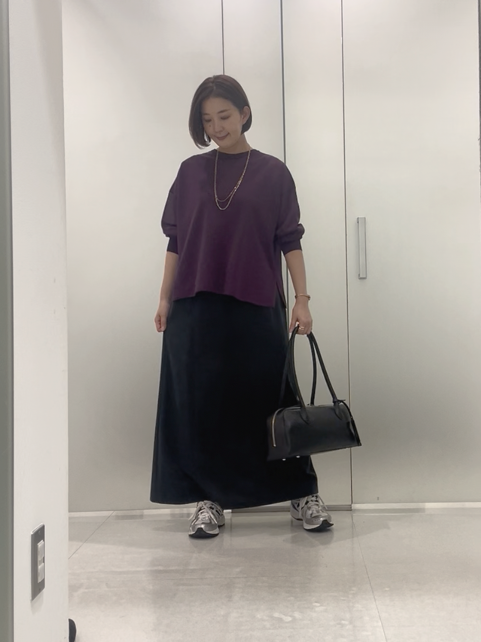 まどかさんの「UNTITLED｜【アンサンブル可/秋羽織り/シアー】前後2WAYカーディガン」を使ったコーディネート