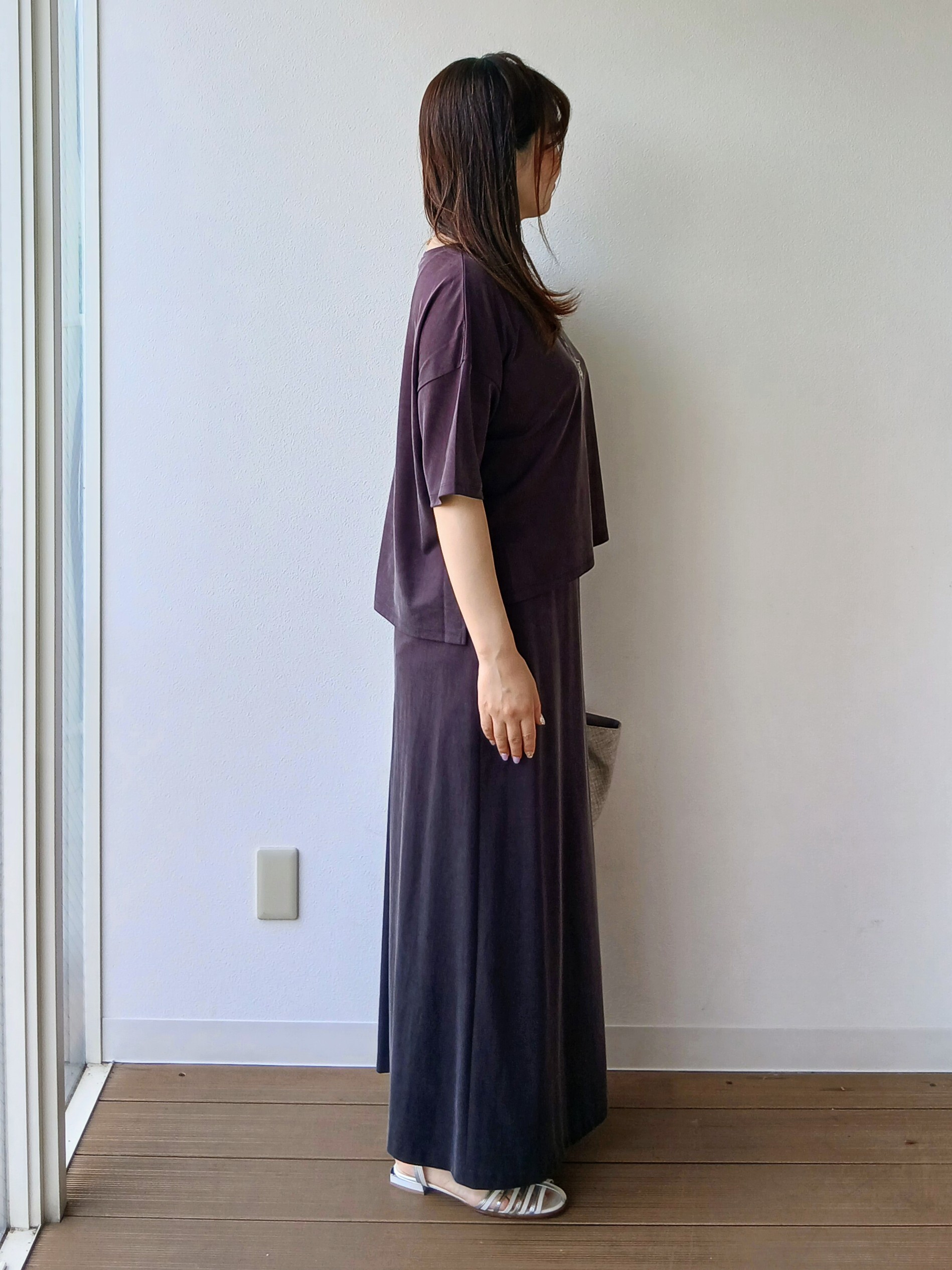 なみきさんの「UNTITLED｜【きれいめTシャツ/セットアップ可】ヴィンテージライクプルオーバー」を使ったコーディネート