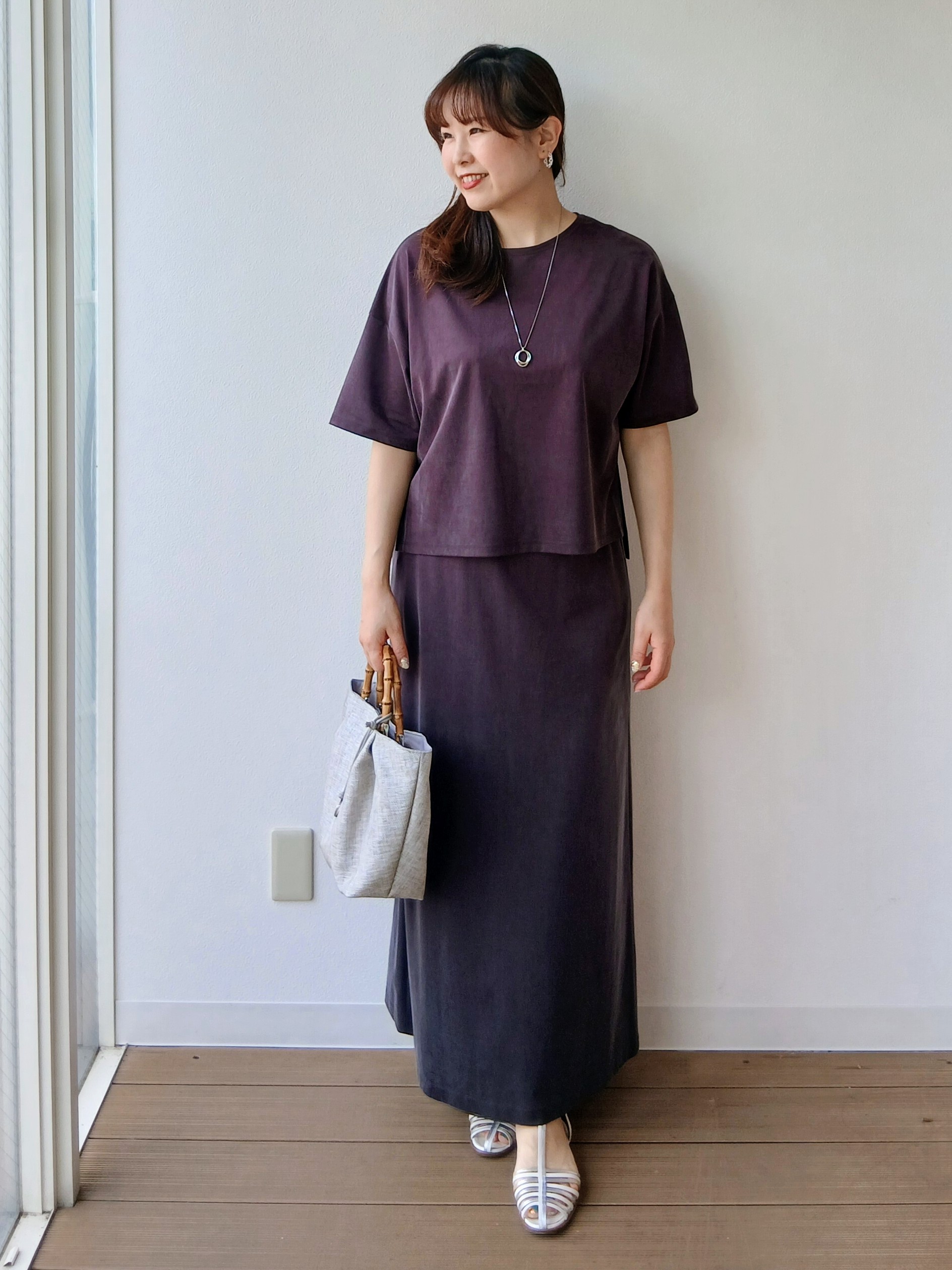 なみきさんの「UNTITLED｜【きれいめTシャツ/セットアップ可】ヴィンテージライクプルオーバー」を使ったコーディネート