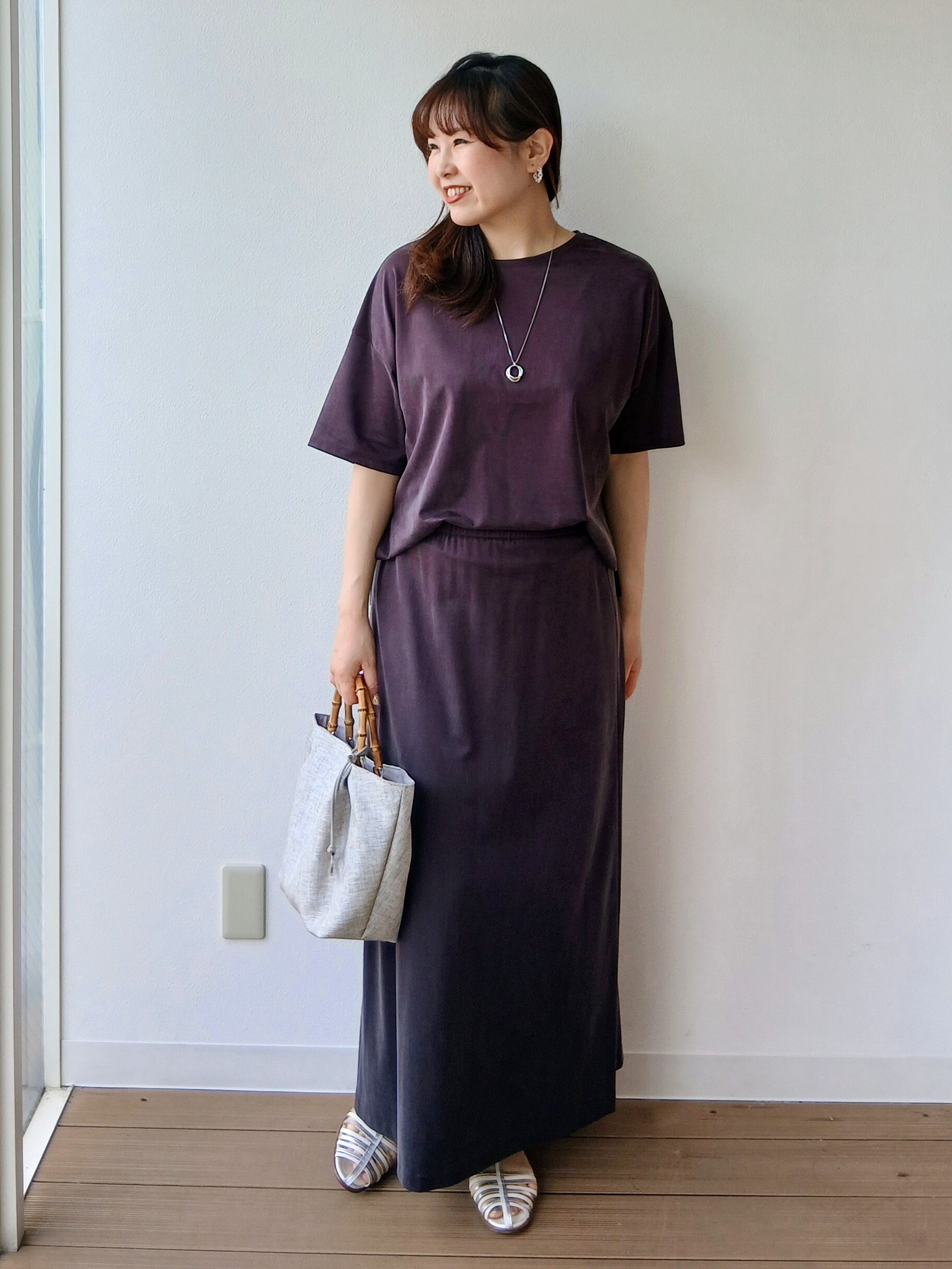 なみきさんの「UNTITLED｜【きれいめTシャツ/セットアップ可】ヴィンテージライクプルオーバー」を使ったコーディネート