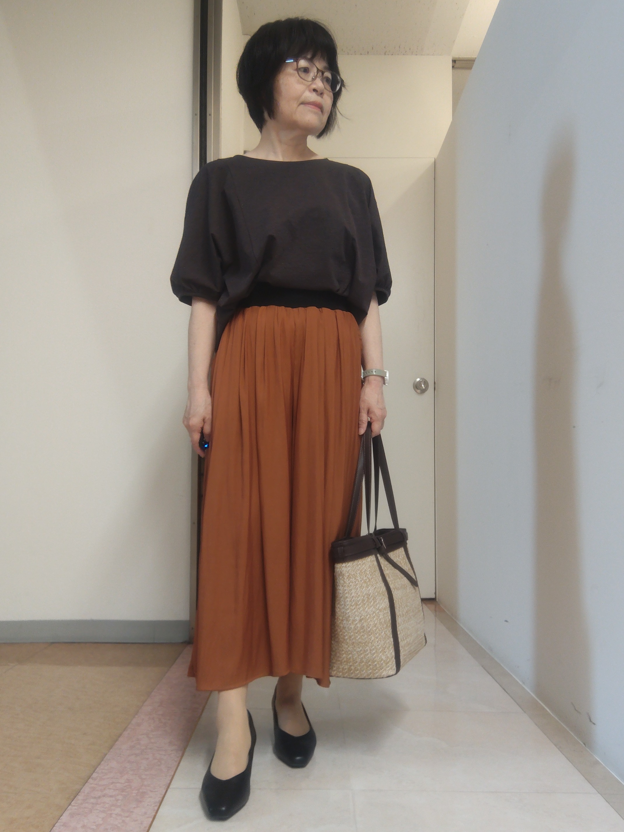 tokuさんの「Reflect｜【UVカット／接触冷感／吸水速乾】ギャザースリーブカットソー」を使ったコーディネート