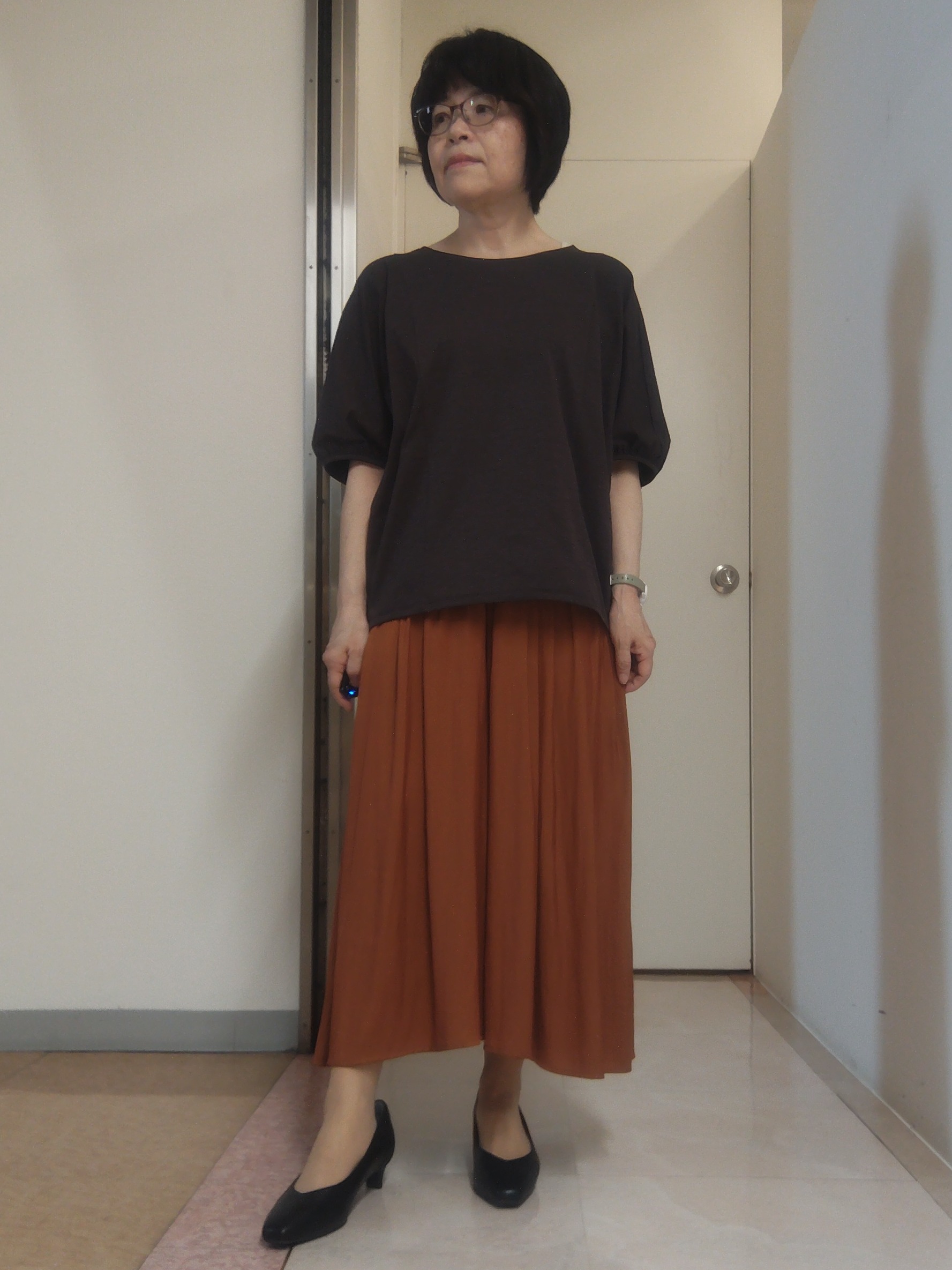 tokuさんの「Reflect｜【UVカット／接触冷感／吸水速乾】ギャザースリーブカットソー」を使ったコーディネート