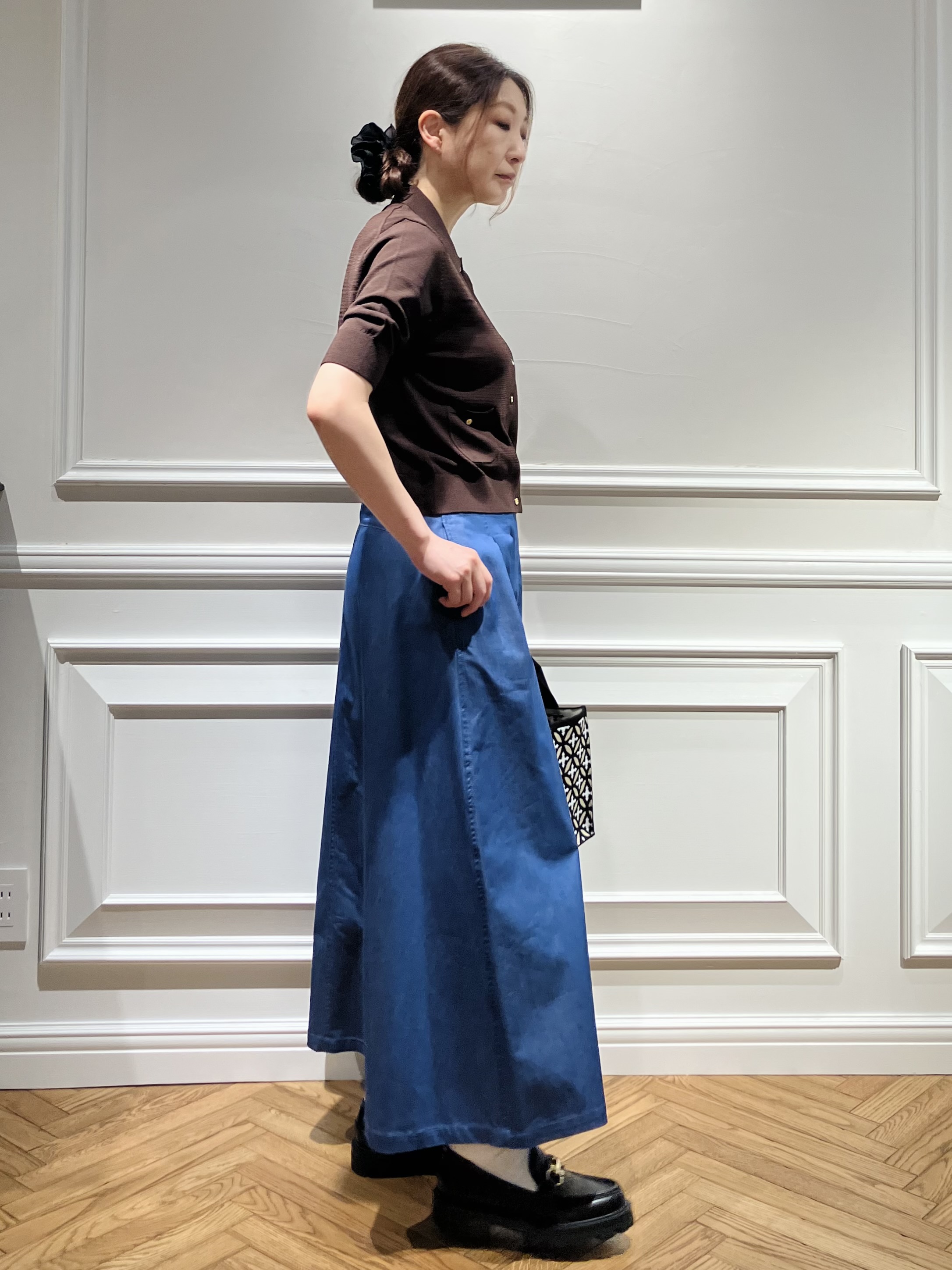 TSUKUIさんの「DRESSTERIOR｜【接触冷感／UVカット】クールタッチ シャツカーディガン」を使ったコーディネート