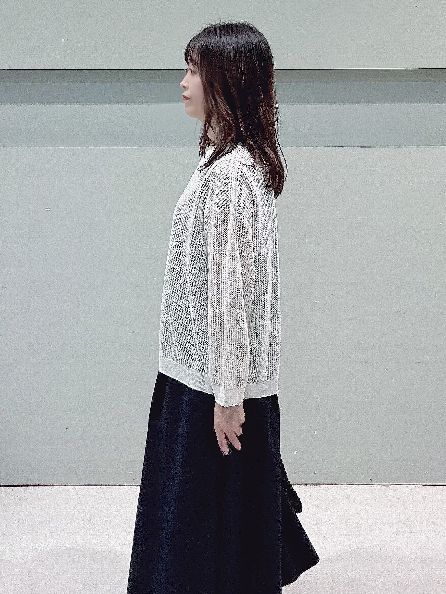 makiさんの「UNTITLED｜【残暑も快適/接触冷感/UVカット/吸水速乾】Aラインロングワンピース」を使ったコーディネート