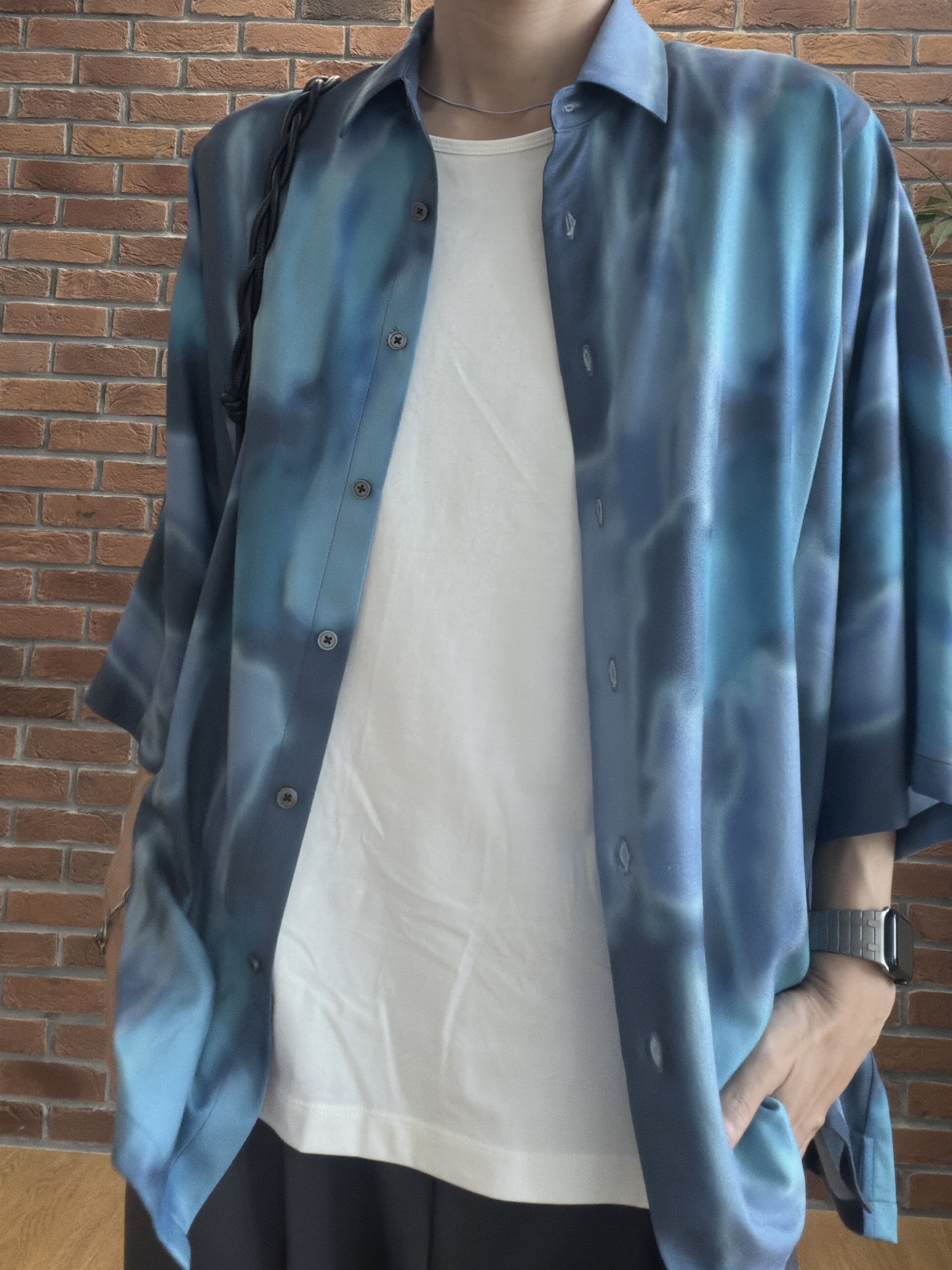 ドイさんの「tk.TAKEO KIKUCHI｜【防シワ／ストレッチ/セット対応可】smart shiftシリーズ バレルシルエットパンツ」を使ったコーディネート