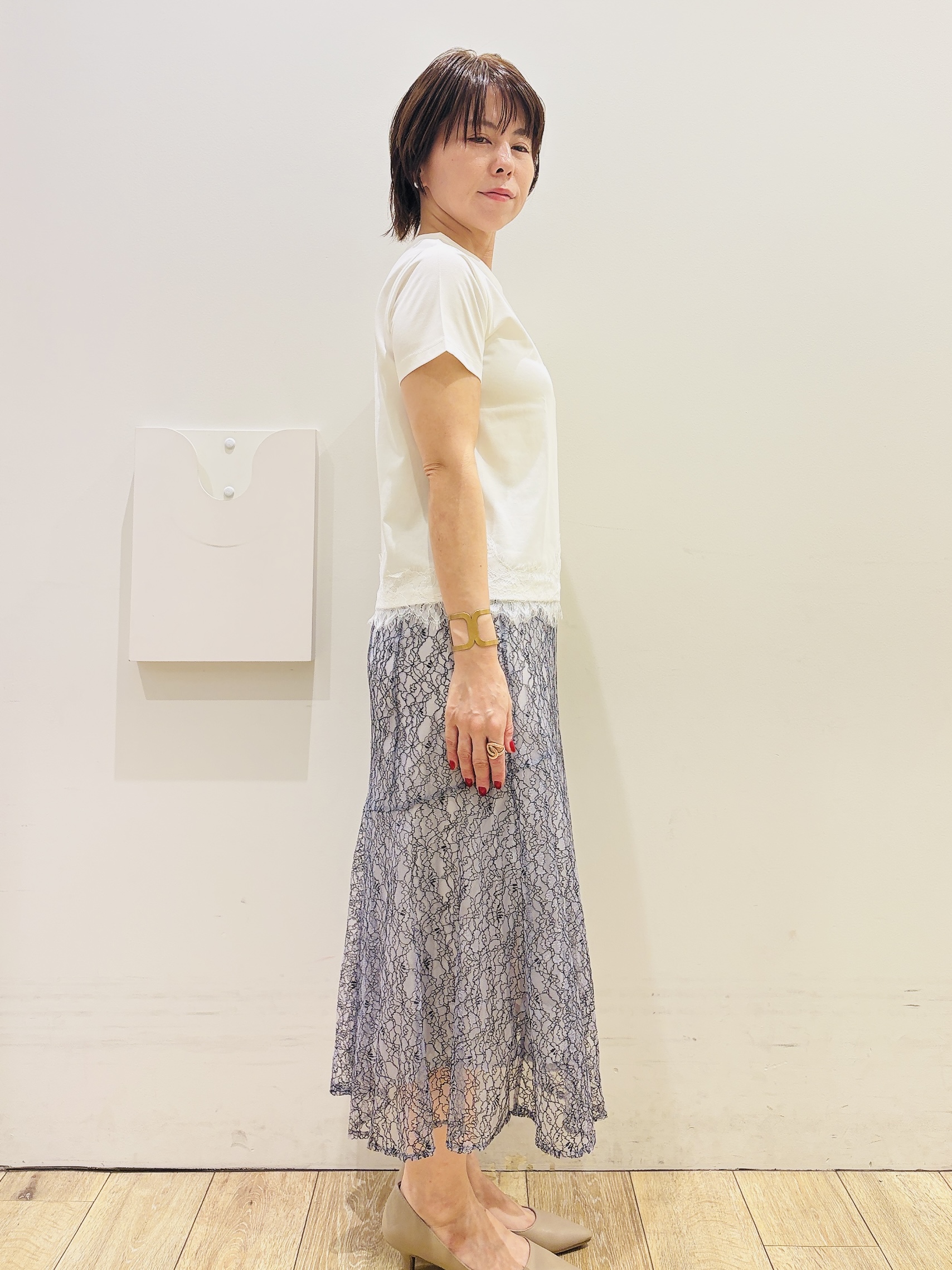YUKOさんの「index｜2WAYスパンコール巾着ミニショルダー」を使ったコーディネート