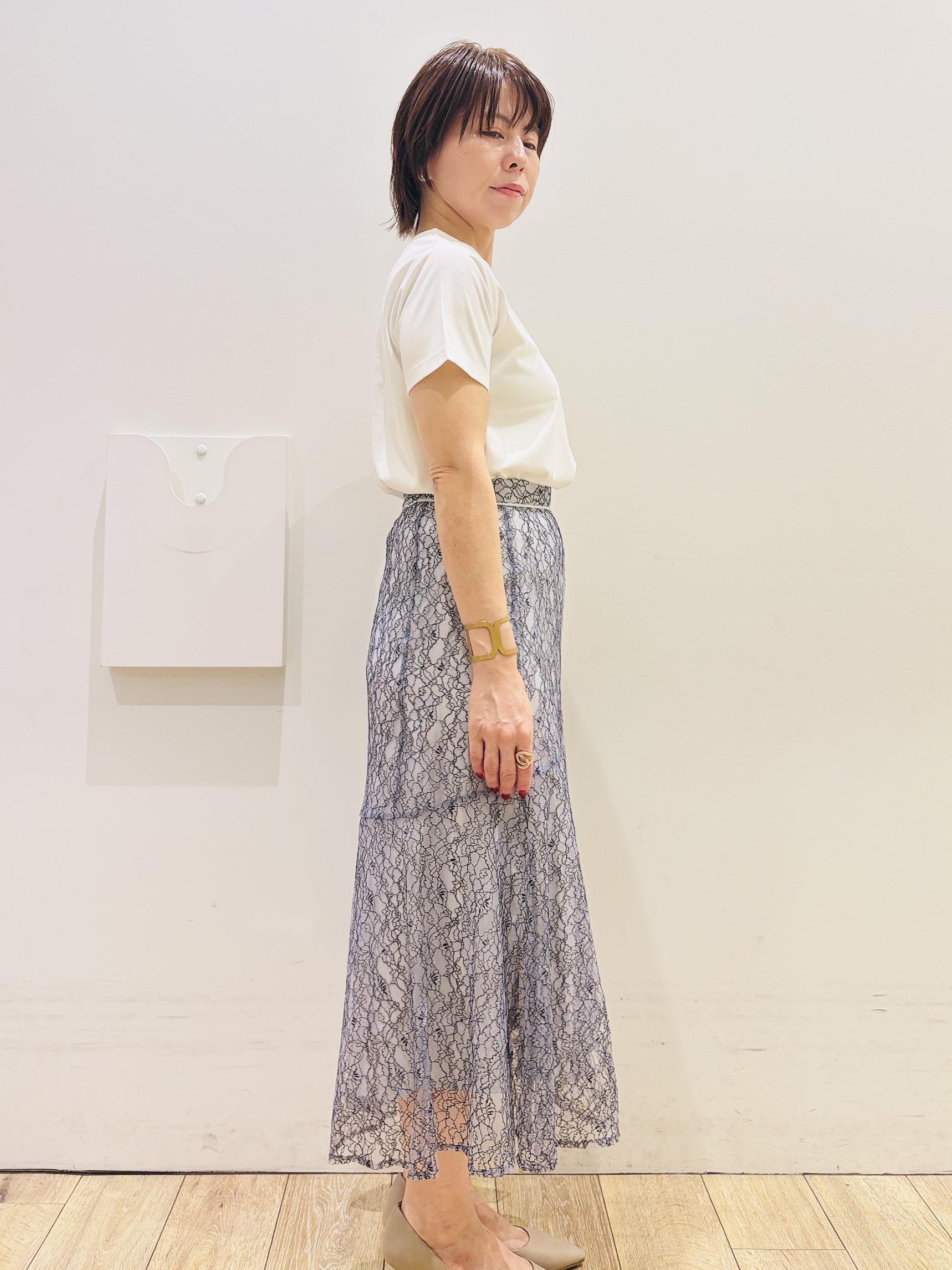 YUKOさんの「index｜2WAYスパンコール巾着ミニショルダー」を使ったコーディネート