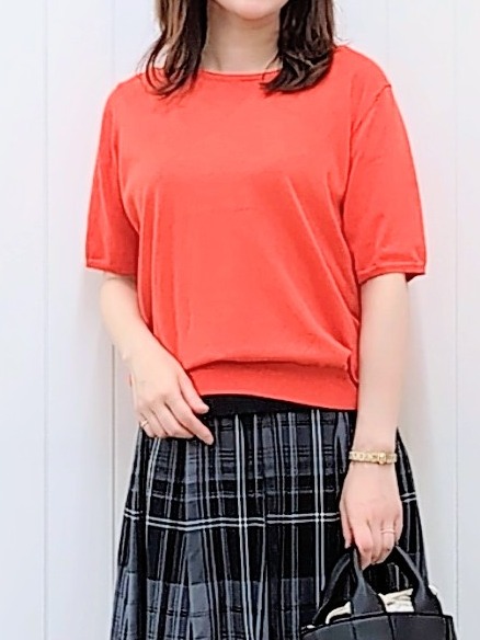 itoさんの「Dessin｜【9色展開/接触冷感/UVカット】ドライタッチサマーニットT」を使ったコーディネート