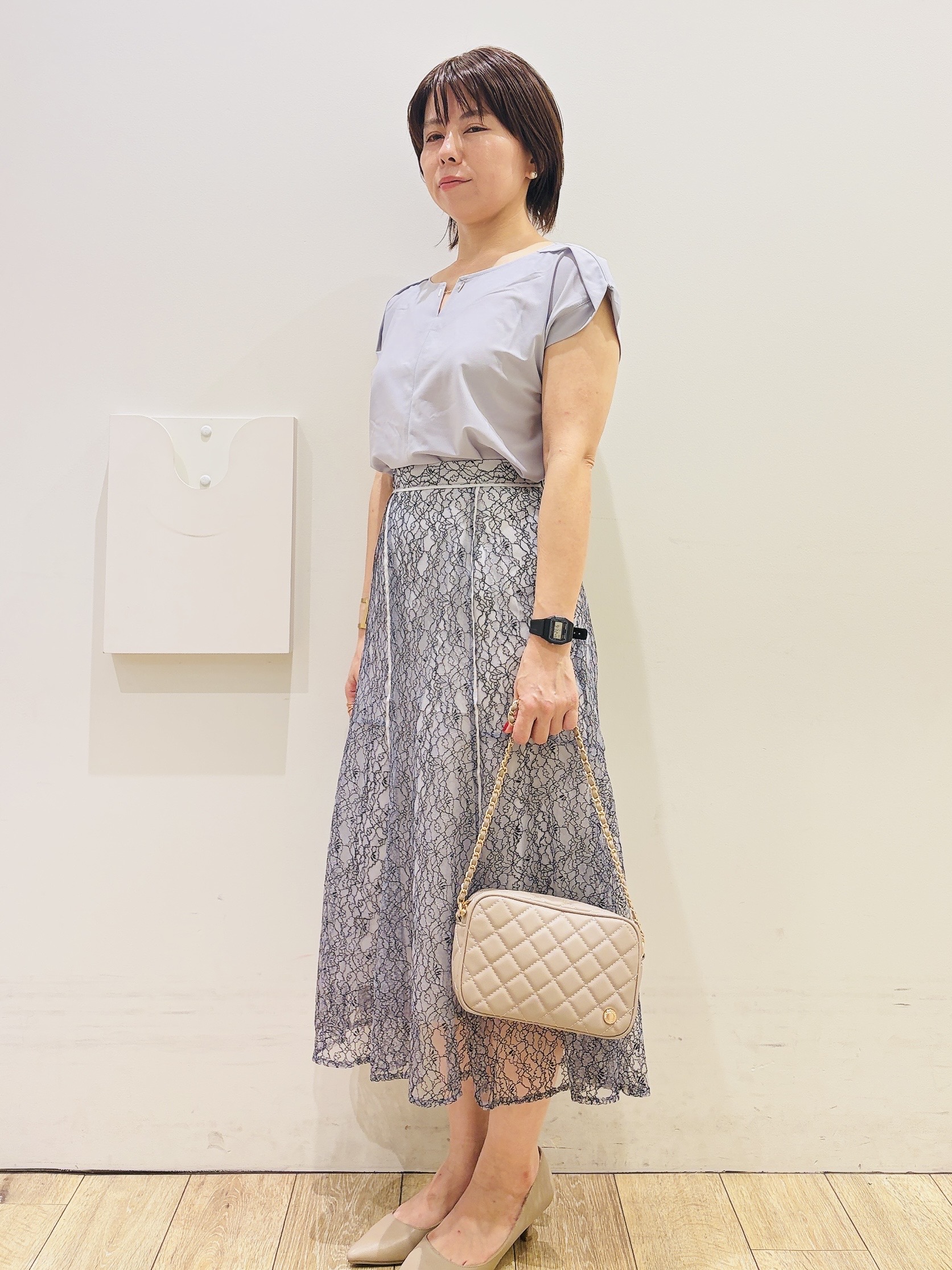 YUKOさんの「index｜キルティングミニショルダーバッグ」を使ったコーディネート