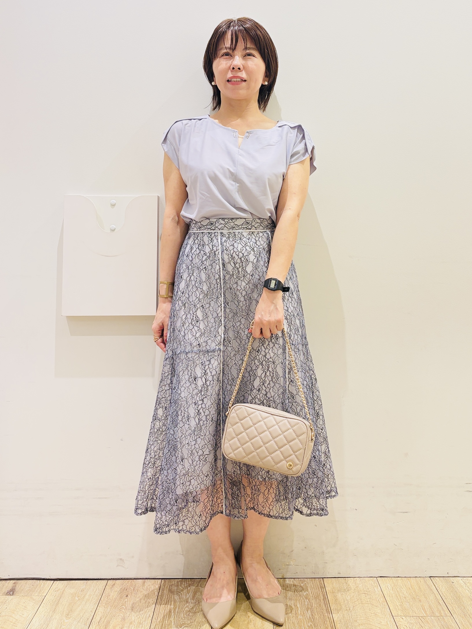 YUKOさんの「index｜キルティングミニショルダーバッグ」を使ったコーディネート