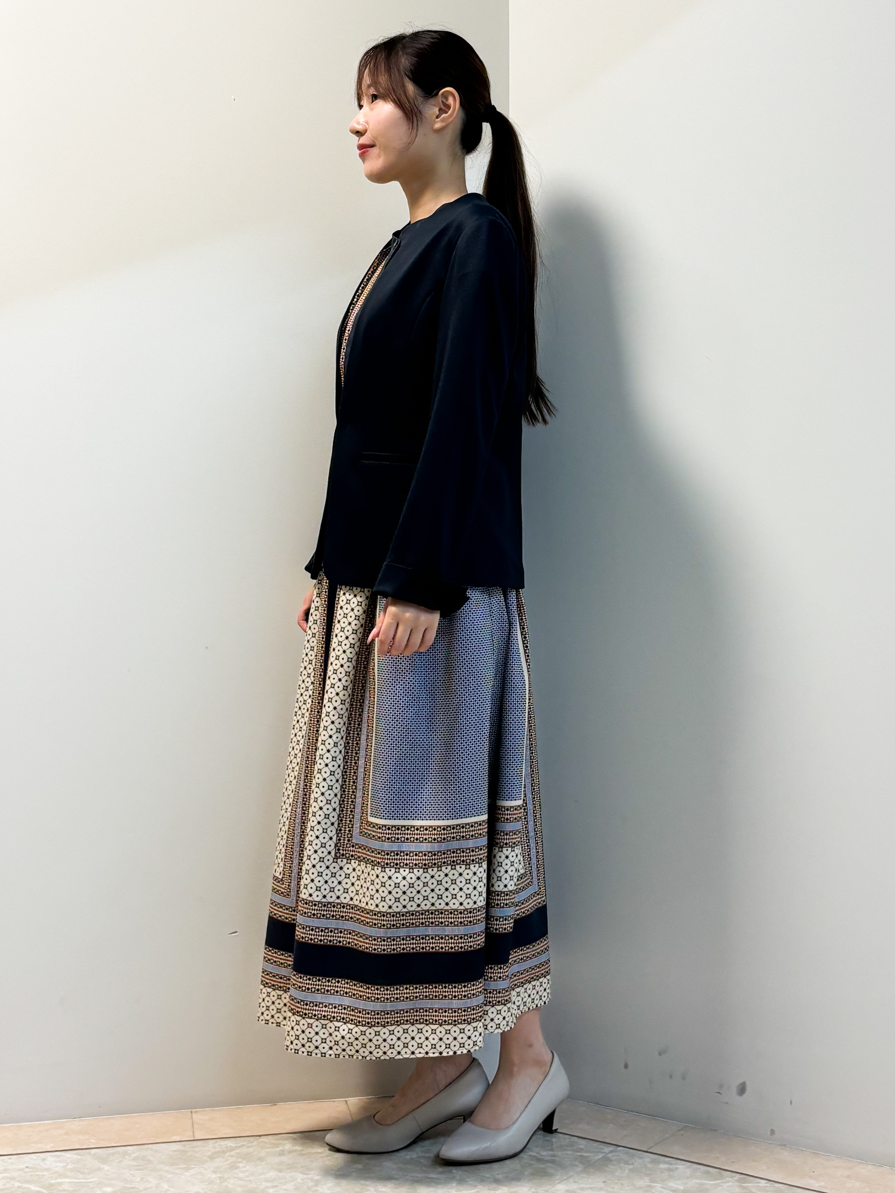 Sawaさんの「Reflect｜【SS-4Lサイズ／UVカット／接触冷感】匠ジャケット／ノーカラー」を使ったコーディネート