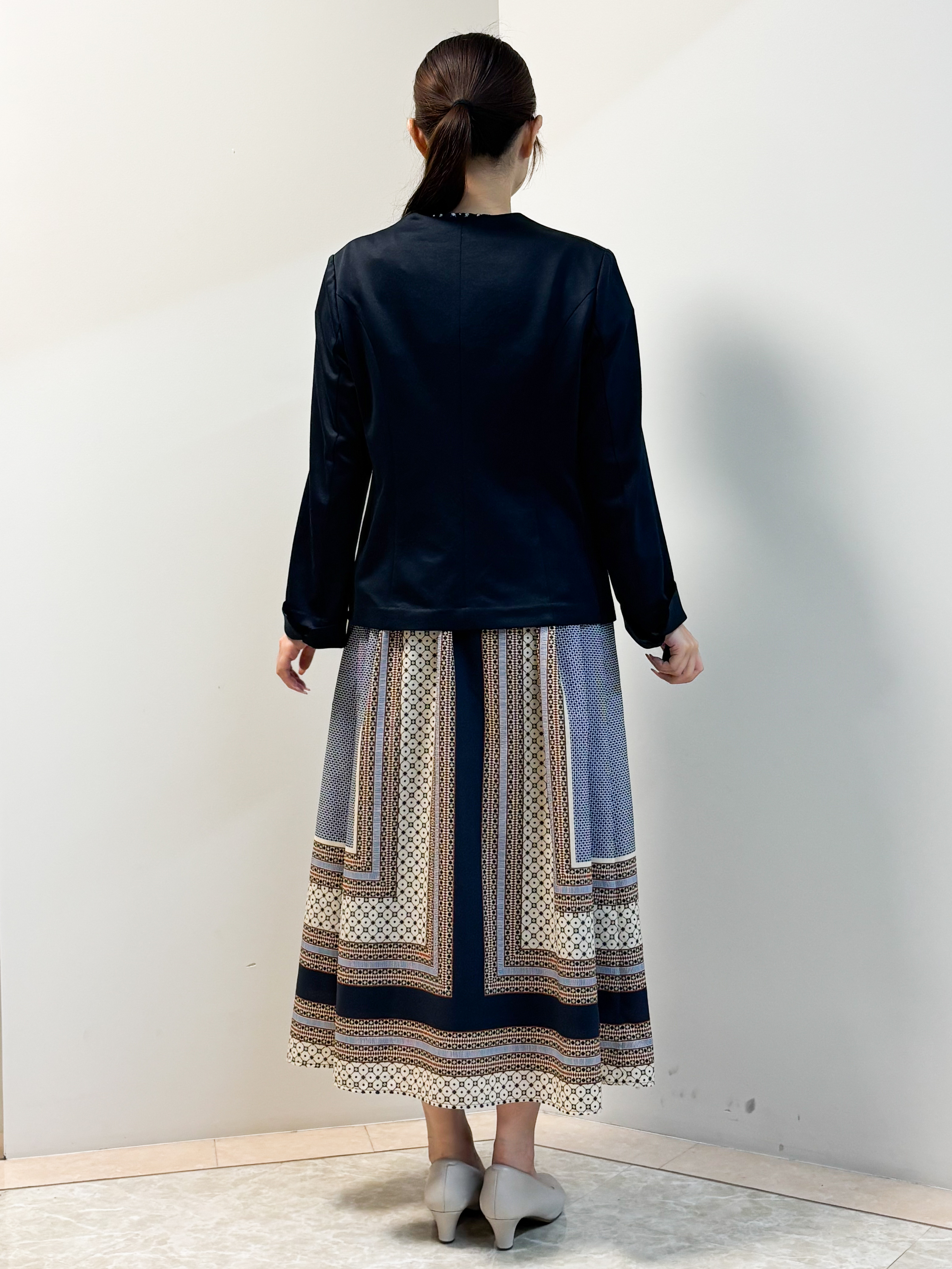 Sawaさんの「Reflect｜【SS-4Lサイズ／UVカット／接触冷感】匠ジャケット／ノーカラー」を使ったコーディネート