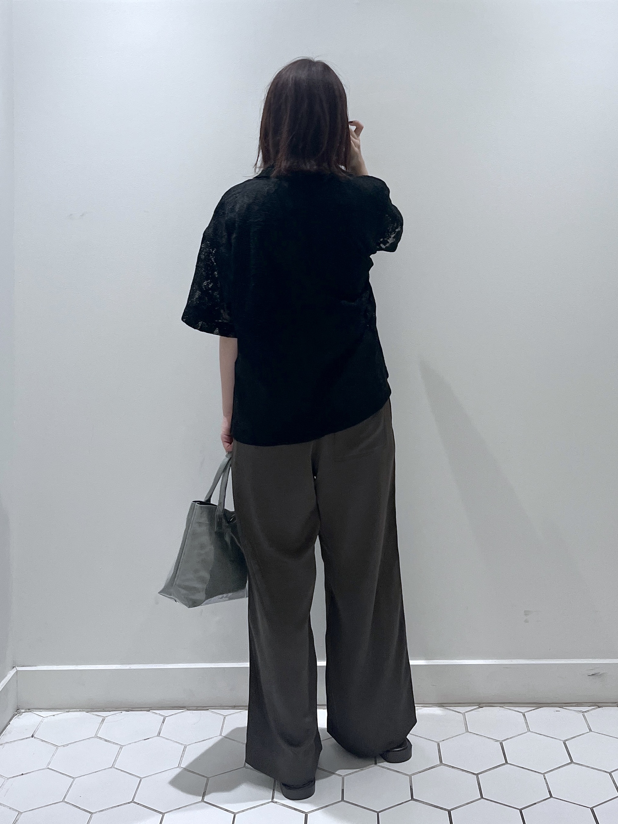 Makinoさんの「Dessin｜カラミレース 開襟シャツ」を使ったコーディネート