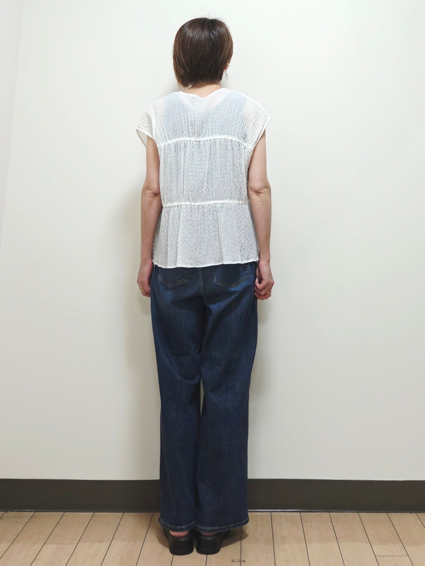 yuuさんの「Reflect｜すっきり見えバンドカラーシャツワンピース」を使ったコーディネート