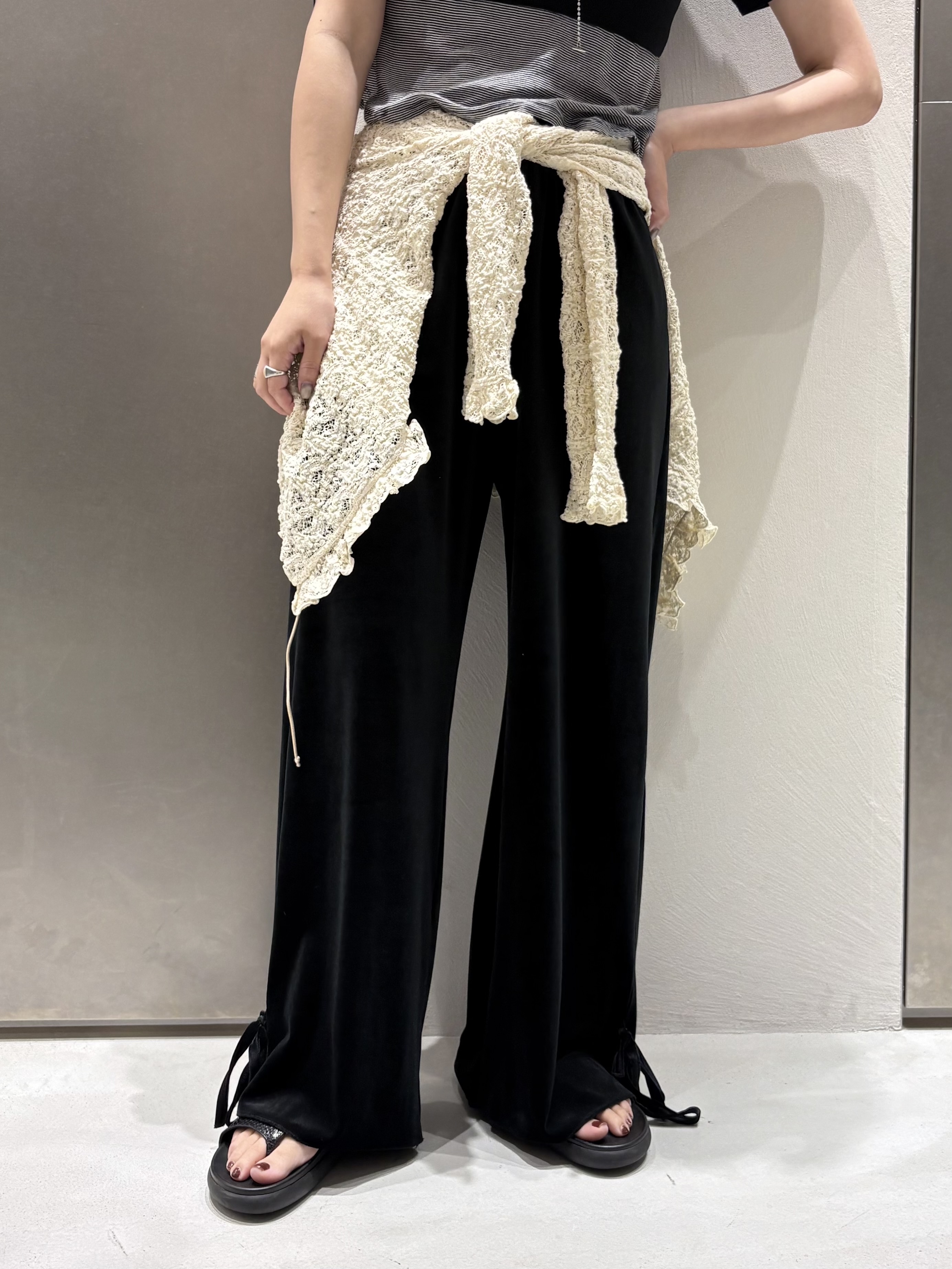 iwamiさんの「CODE A｜sheer ringer tee」を使ったコーディネート